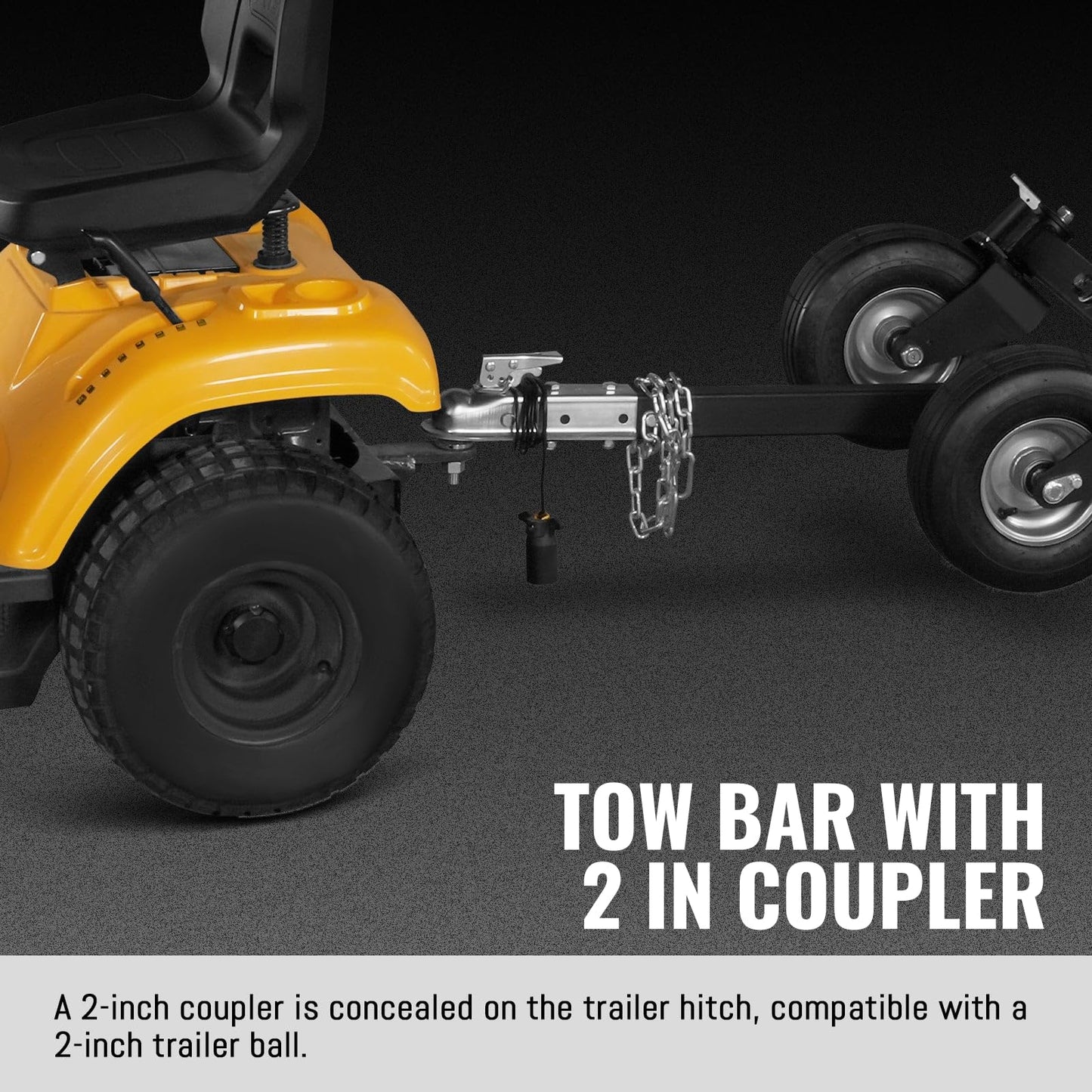 MechMaxx 6 inch Kohler 429cc 14hp Electric Start Gas Powered 4-Wheels Wood Chipper Shredder Mulcher with Towbar, Tail Light, Emergency Stop Button&Stop Bar, Model B150 Red
