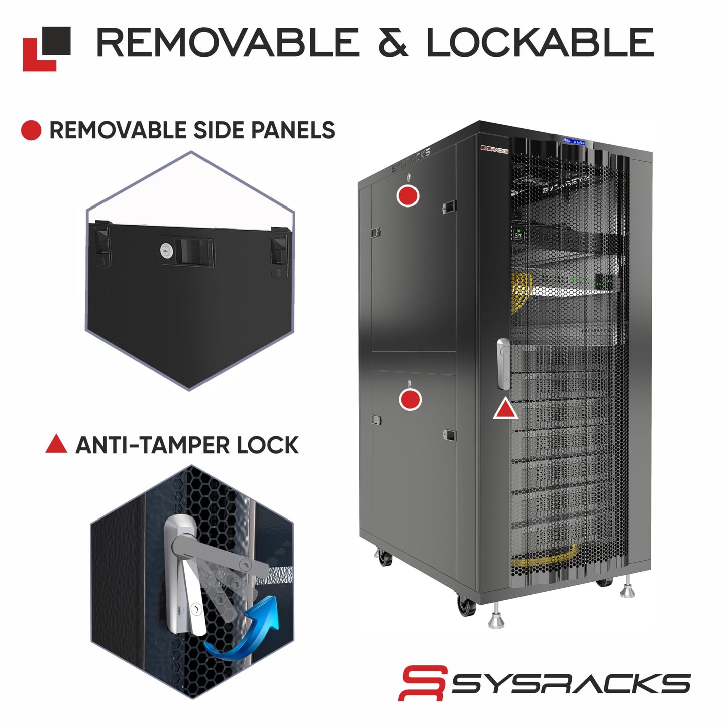 32U Server Rack Cabinet, 39” Deep 19” Floor Standing Network Enclosure, 1600 lb Capacity, 35” Rail Depth, Mesh Doors, 4 Fans, PDU, Shelf & Mounting Hardware
