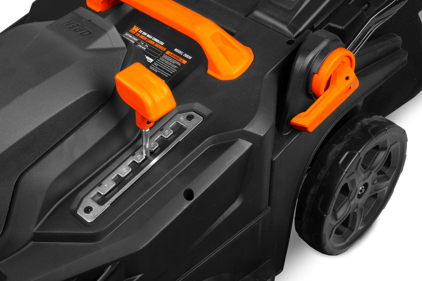 WEN 20V Max 2-in-1 19-Inch Cordless Brushless Lawn Mower and Mulcher with Two 5Ah Batteries and Dual Port Charger (20839)