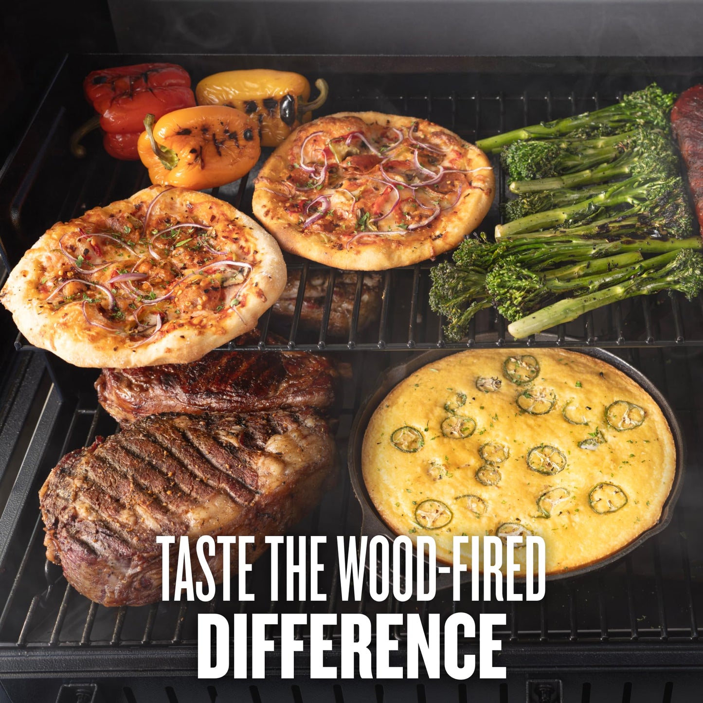 Traeger Grills Woodridge Pro Plus Electric Wood Pellet Grill and Smoker, 970 Sq. In., Folding Side Shelf, WiFIRE Technology, Super Smoke Mode, Outdoor Pellet Smoker Grill with Cabinet, Black, TFC97JLK