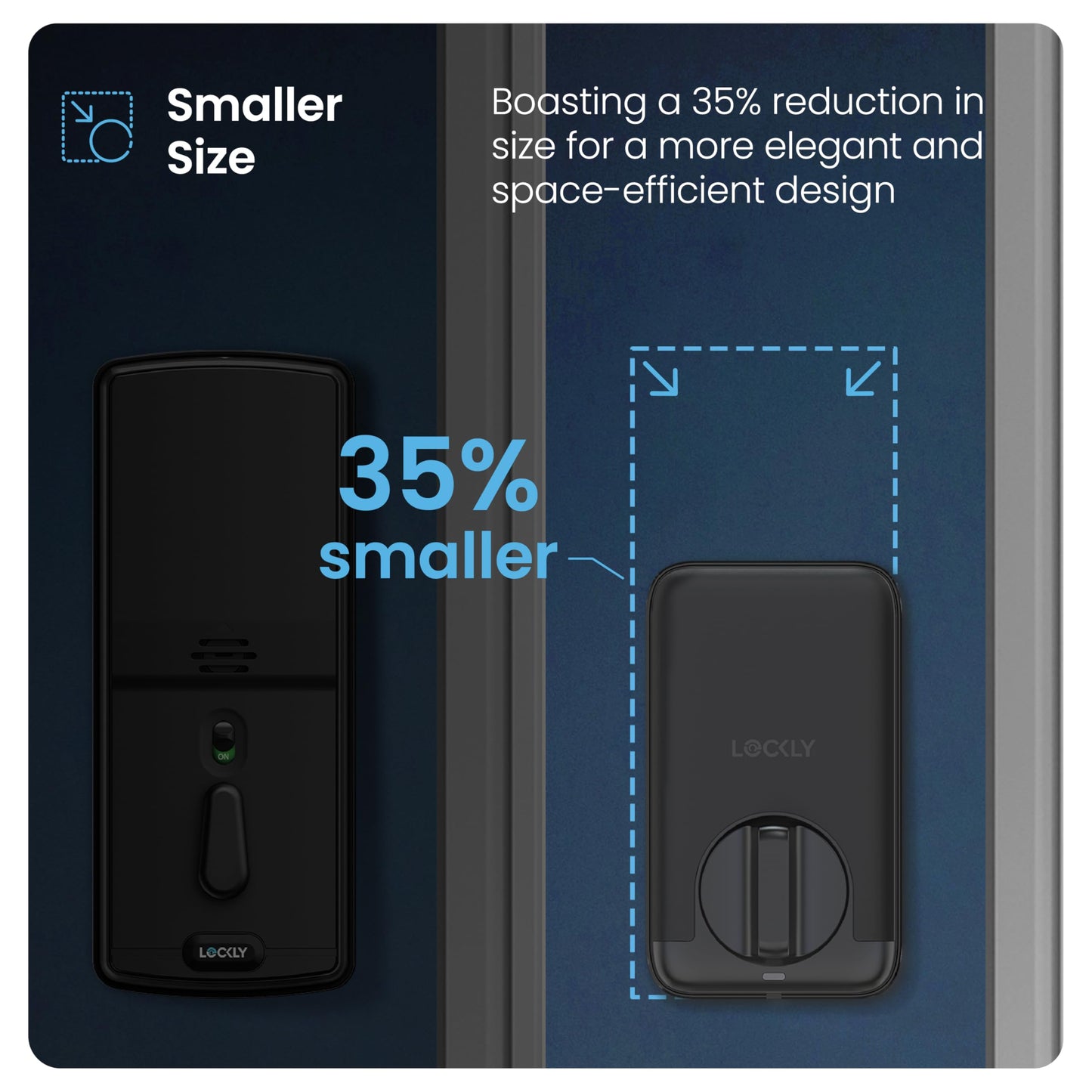 Lockly PIN Genie Pro Zeno Series Smart Lock, Keyless Entry Door Lock with Apple Home Key, Built-in Wi-Fi Keypad Deadbolt Locks for Front Door, App Remote Control, IP65 Weatherproof