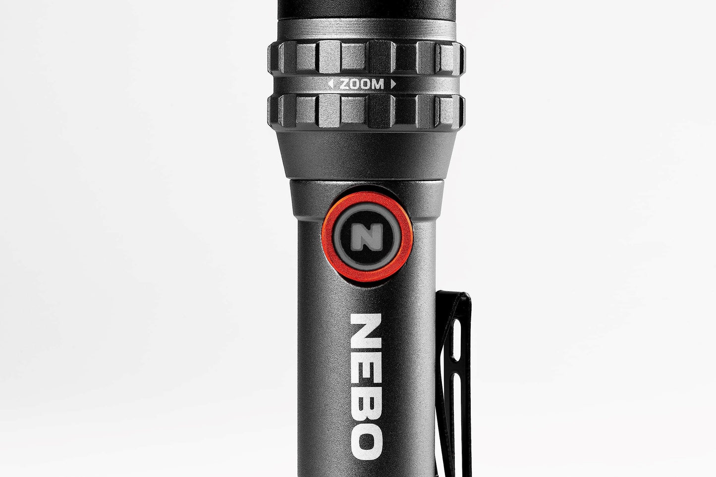 NEBO Davinci 450L Flex Flashlight, 450 Lumens, Durable Plastic, 4 Light Modes, Gray, Model NEB-FLT-1046