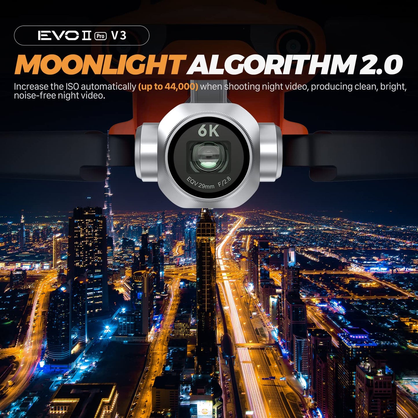 Autel Robotics EVO 2 PRO V3, 1" CMOS &12-Bit Image 6K HDR Video, Moonlight Algorithm 2.0 (ISO 44000), EVO II Pro V3 Rugged Bundle, 40 Minutes, 15KM Transmission, 360° Obstacle, SkyLink 2.0