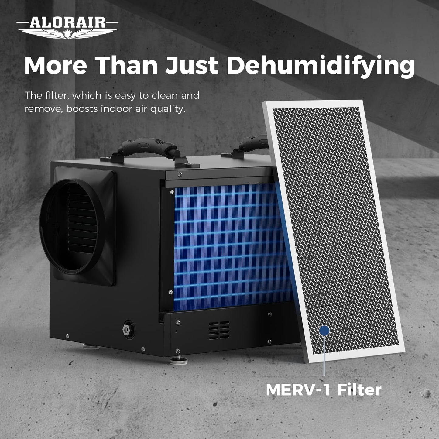 ALORAIR 120 PPD Energy Star Wi-Fi Dehumidifier for Crawl Space, Basement, and Commercial Use, APP Control with Pump and Hose, Compact Auto-Defrost Design