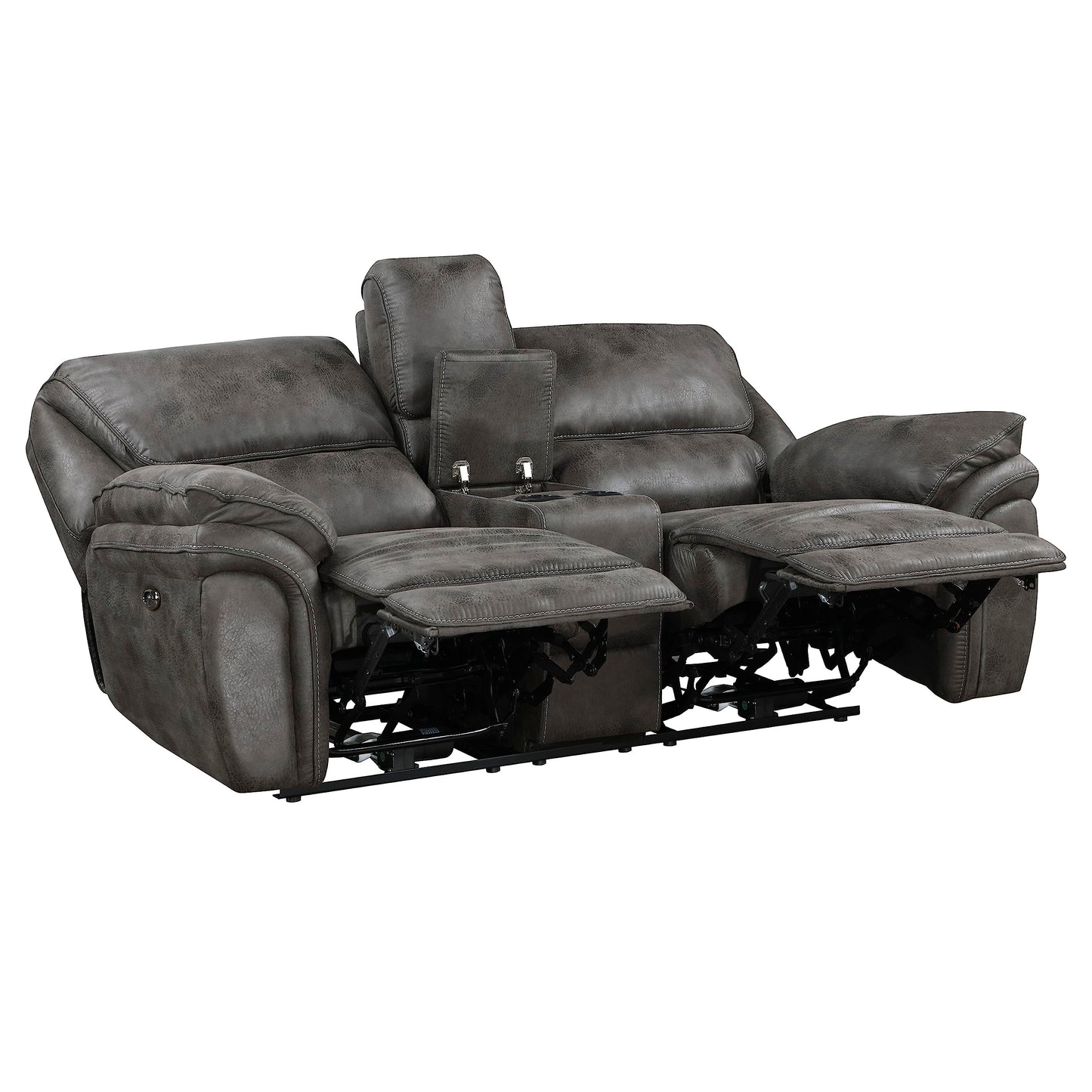 Lexicon Dorritt Power Reclining Living Room Sofa Set, 3-Piece, Gray