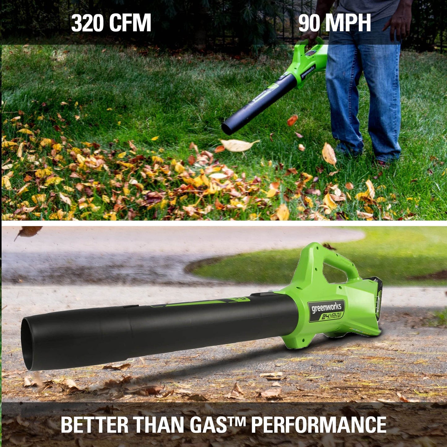 Greenworks 48V (24V x 2) High - Performance Cordless Yard Tool Combo: 21" self propelled lawn mower, 12" Trimmer & Blower, with 3 Batteries & 2 Chargers