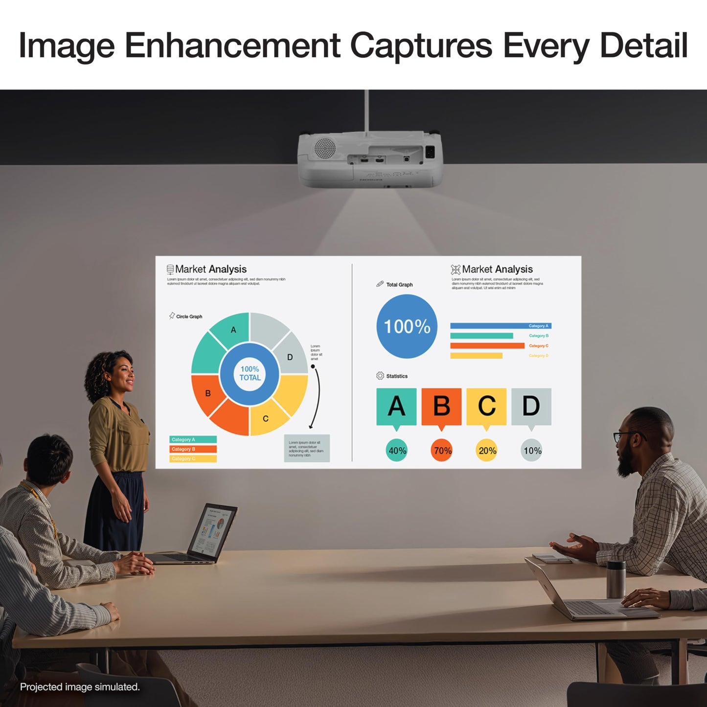 Epson EX3290 3-Chip 3LCD Widescreen WXGA Video Projector with Built-In Speaker, 4000 Lumens Color and White Brightness, 2x HDMI Ports