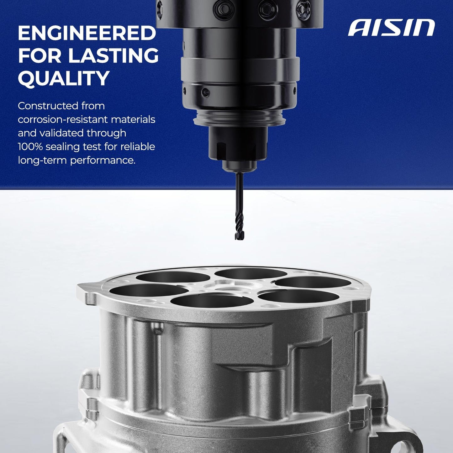 AISIN AFTERMARKET ACCH-00790 Air Conditioner AC Compressor - Compatible with Honda HR-V 2016-2022 1.8L - with 6-Pulley Groove, with Clutch