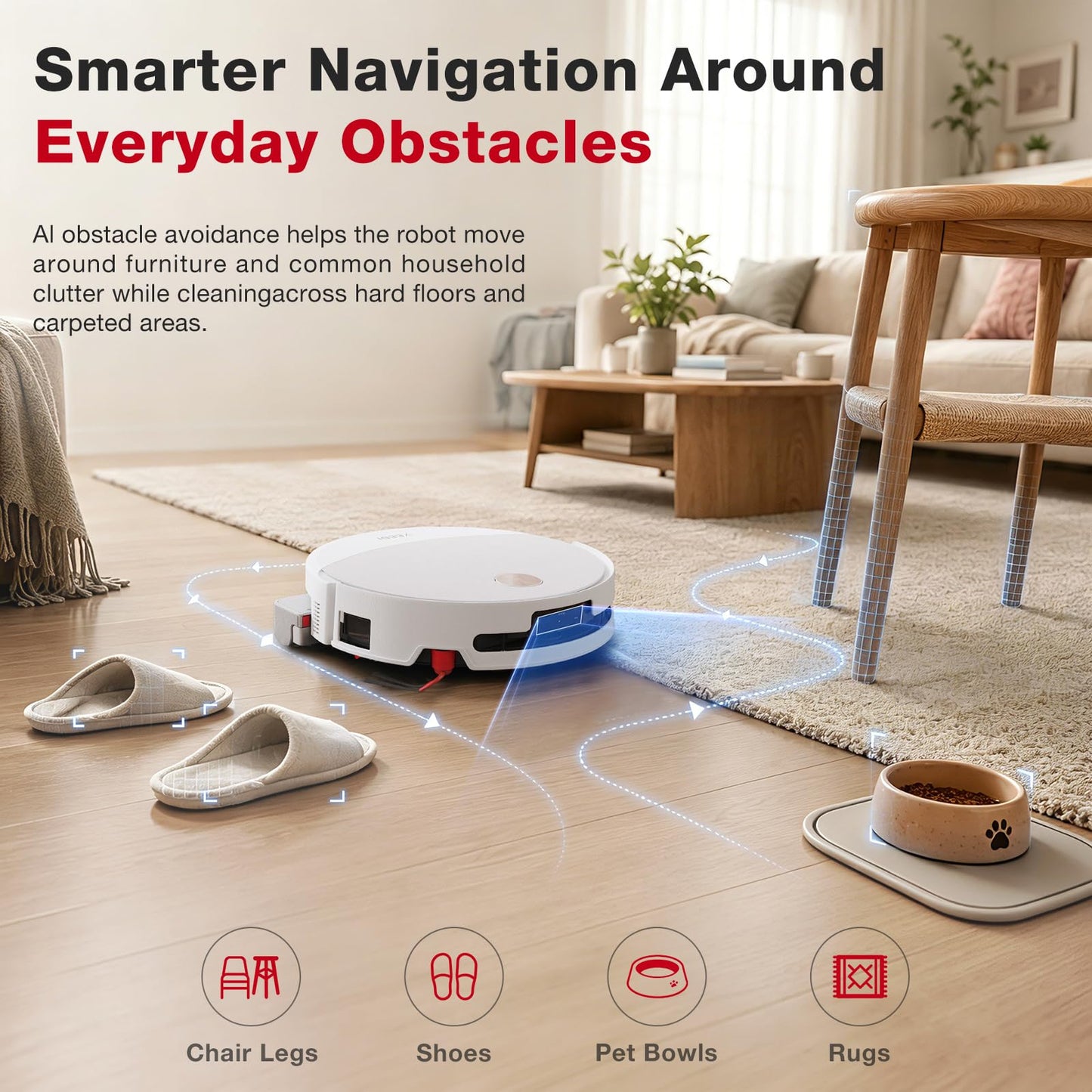 Yeedi M16 Infinity Robot Vacuum and Mop, 30000Pa Suction, Self-Cleaning Roller Mop, ZeroTangle 4.0 for Pet Hair, Self-Emptying Omni Station, AI Obstacle Avoidance