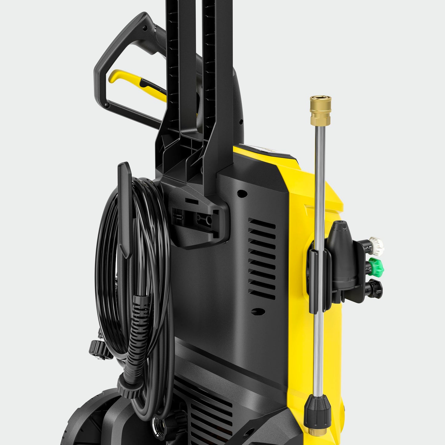 Kärcher K 4 Foam Cannon 1900 PSI Electric Pressure Washer with Turbo Nozzle and Large Wheels for All-Terrain Home Maintenance and Foam Cannon for Vehicle Cleaning