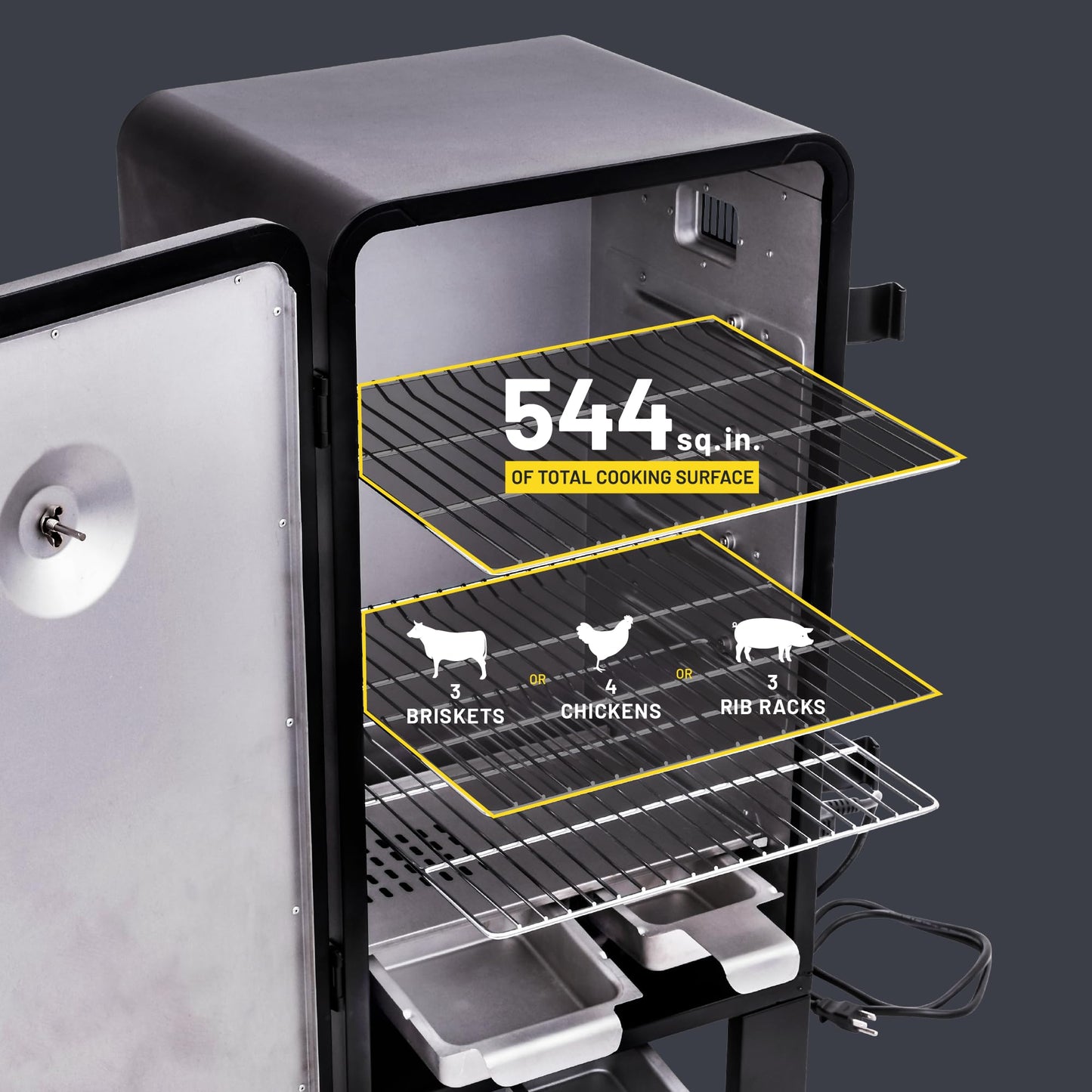 Charbroil Analog Electric Smoker, Black - 18202077