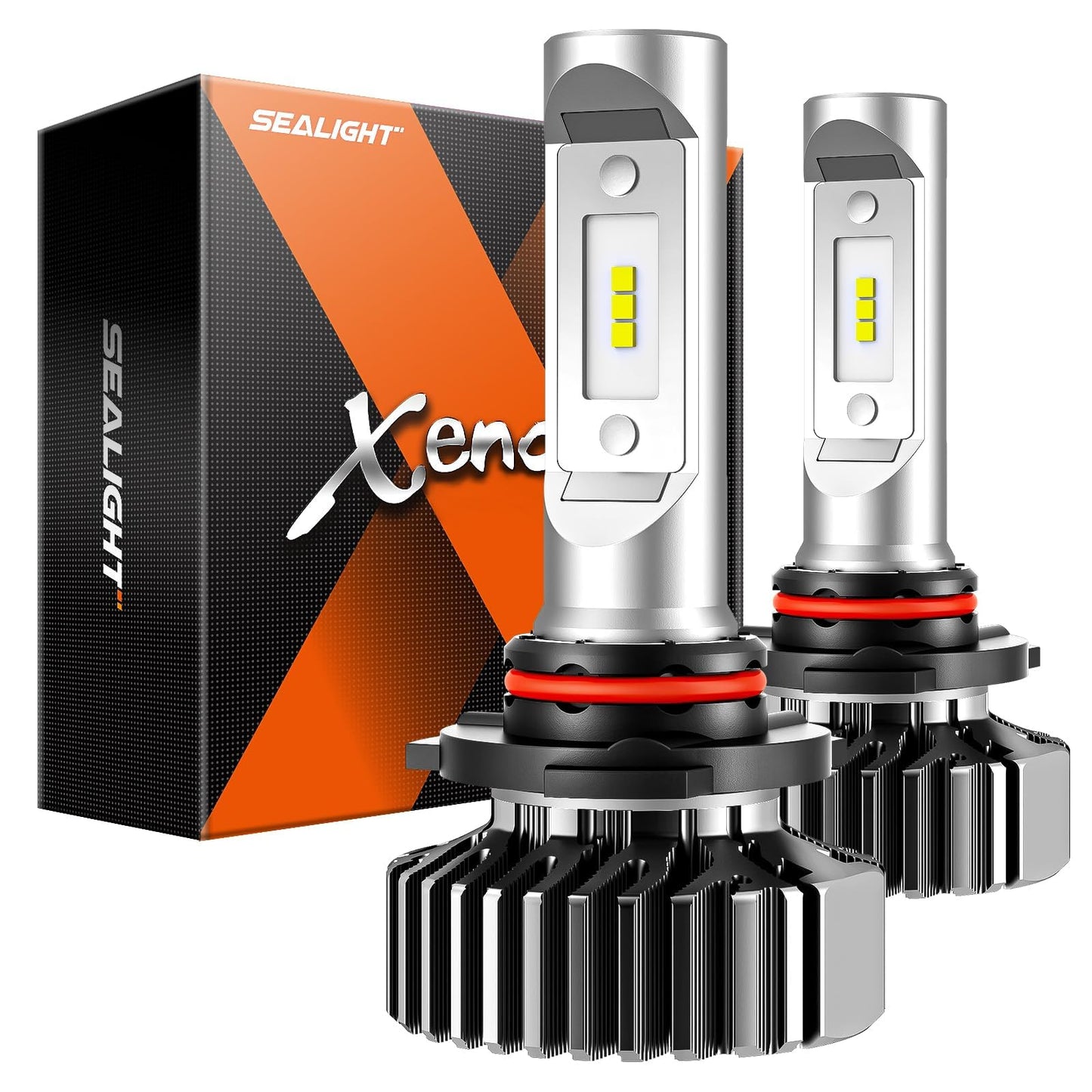 SEALIGHT 9006 HB4 Light Bulbs, 40000LM, 6500K White, 1:1 Size, Canbus Ready, Pack of 2