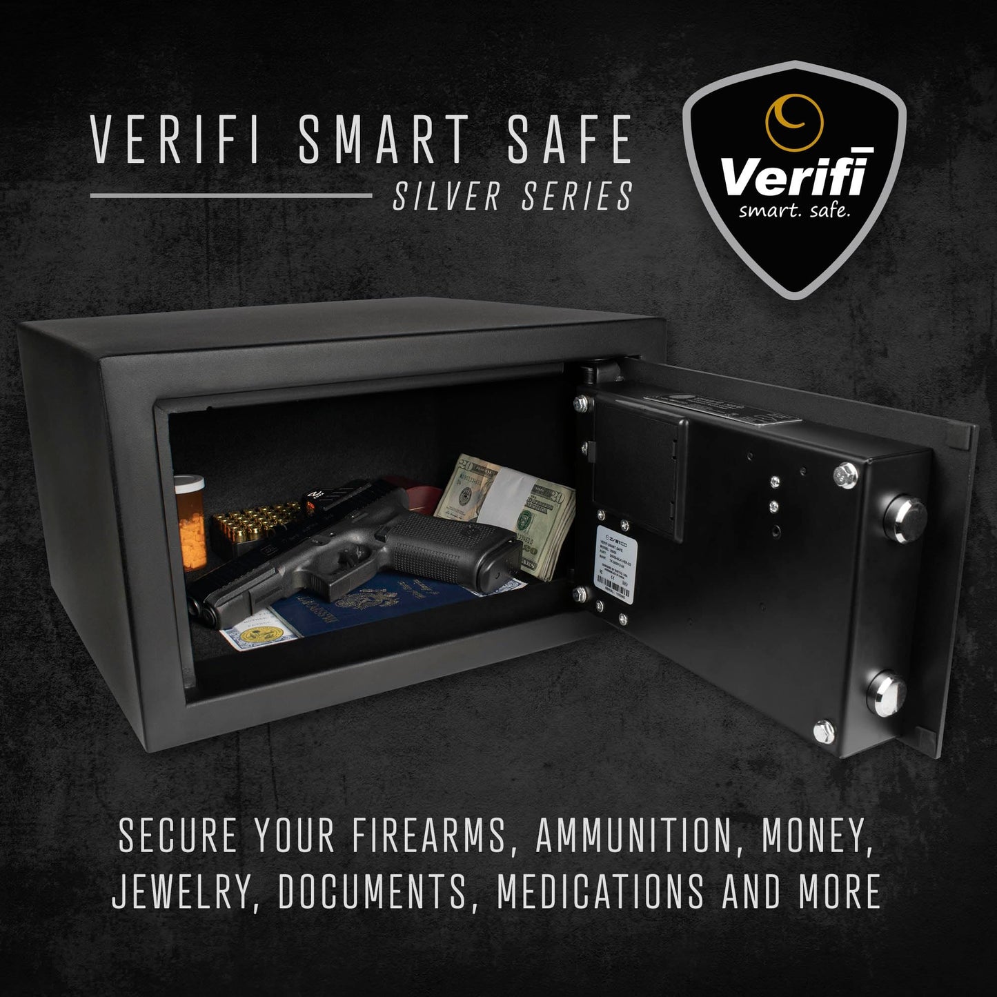 Verifi Smart Safe S4800 Biometric Safe with FBI Certified Fingerprint Sensor