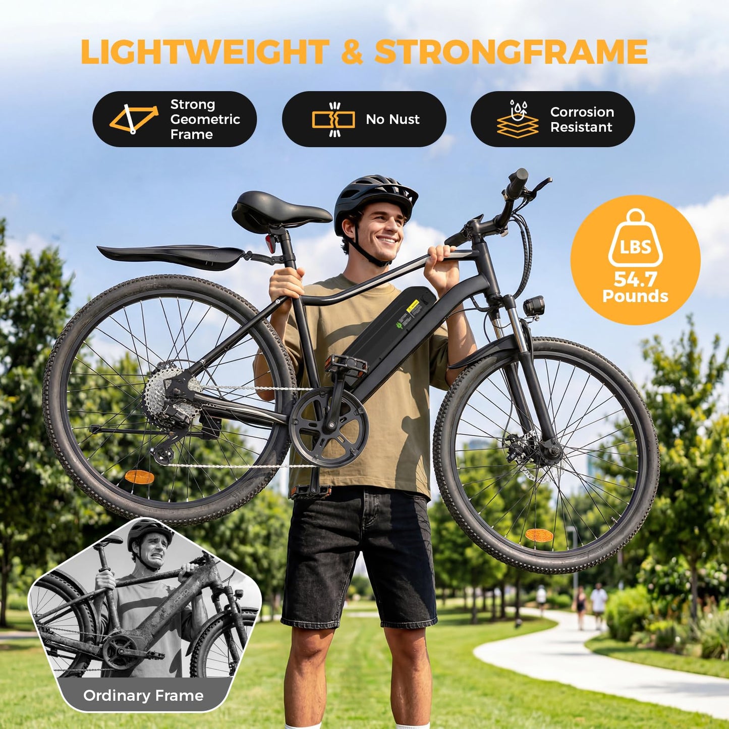 AYOLNY Electric Bike for Adults, 1500W/1000W Peak Motor 26" Ebike & 14" Foldable Electric Bike, 80/70/55 Miles Range 36V Battery Electric Bicycle for Commuting
