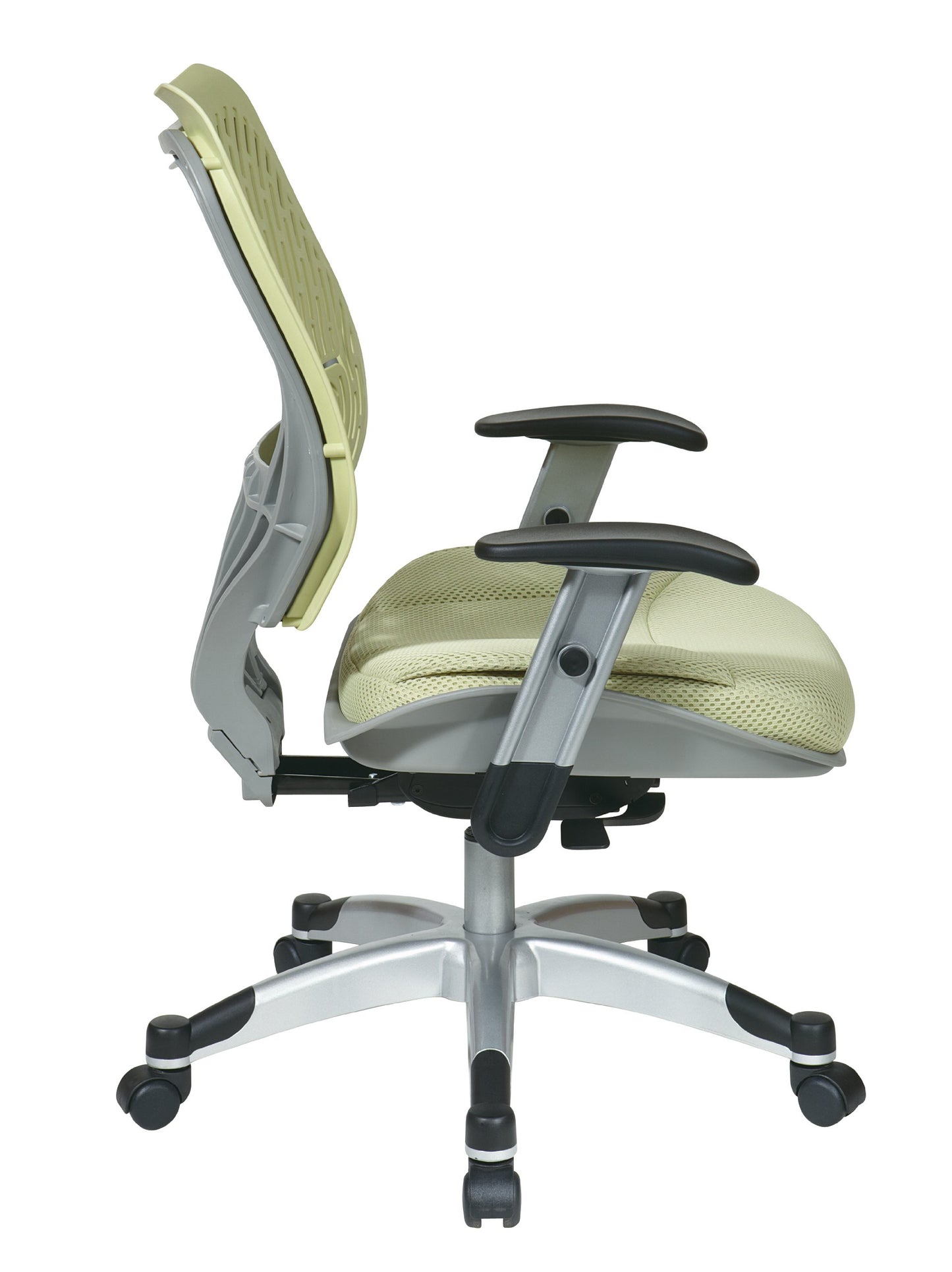 Space Seating 86 REVV Series Self-Adjusting SpaceFlex Back Office Desk Chair with Lumbar Support and Padded Mesh Seat, Kiwi