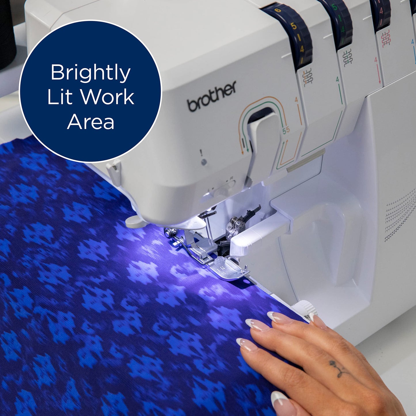 Brother AIR1800 Air Serger with Jet Air Threading, 2/3/4 Thread, LED Lit Work Area