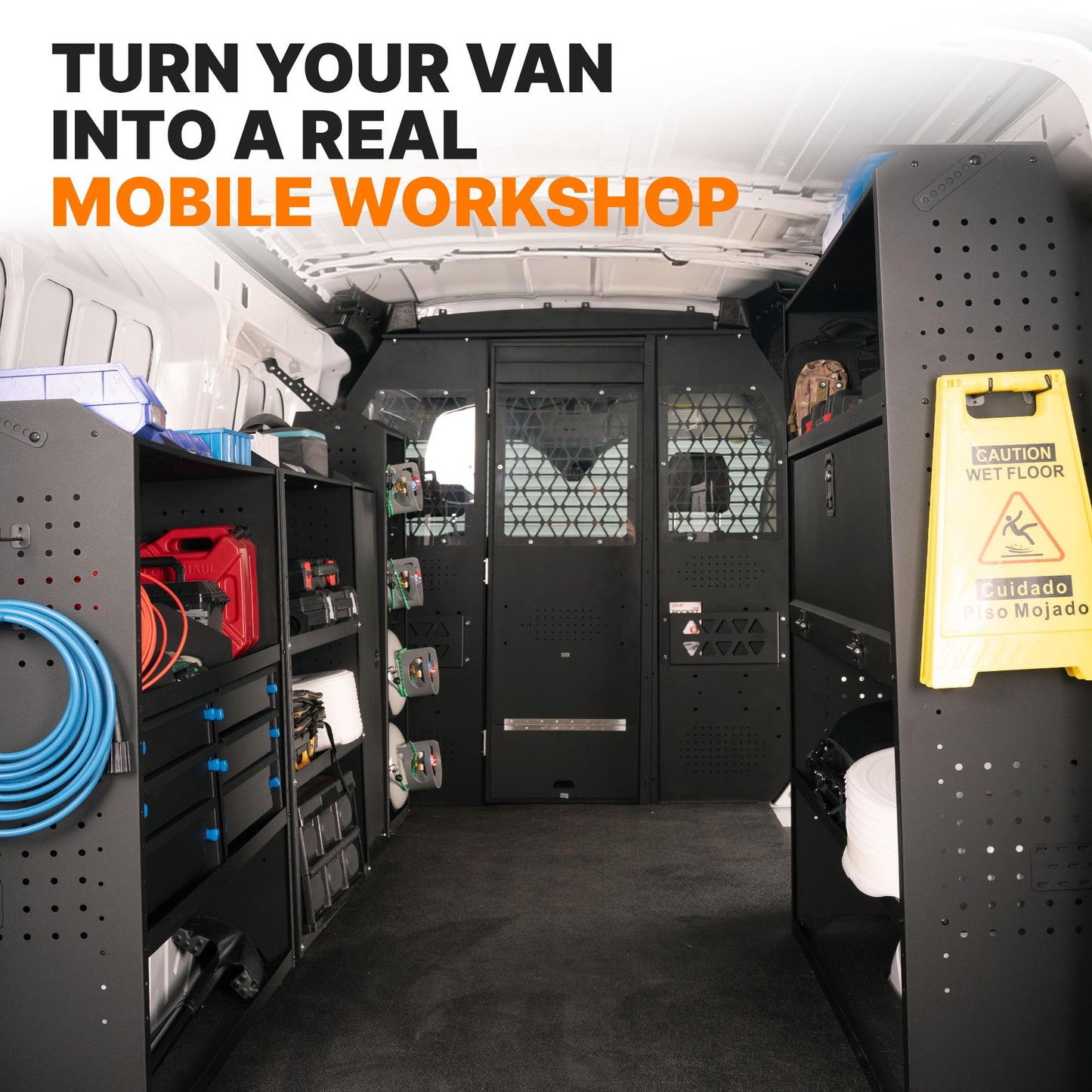 MELIPRON Van Partition Bulkhead Fit for Ford Transit Medium Roof