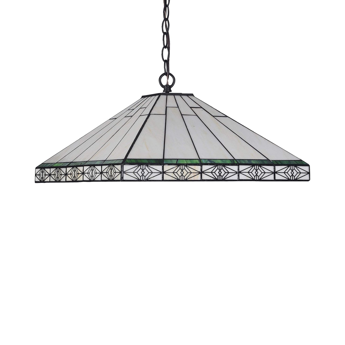 Chloe Hanging Pendant Light, Metal, Model CH3T318IM18-DH2, Yellow, Green and Black