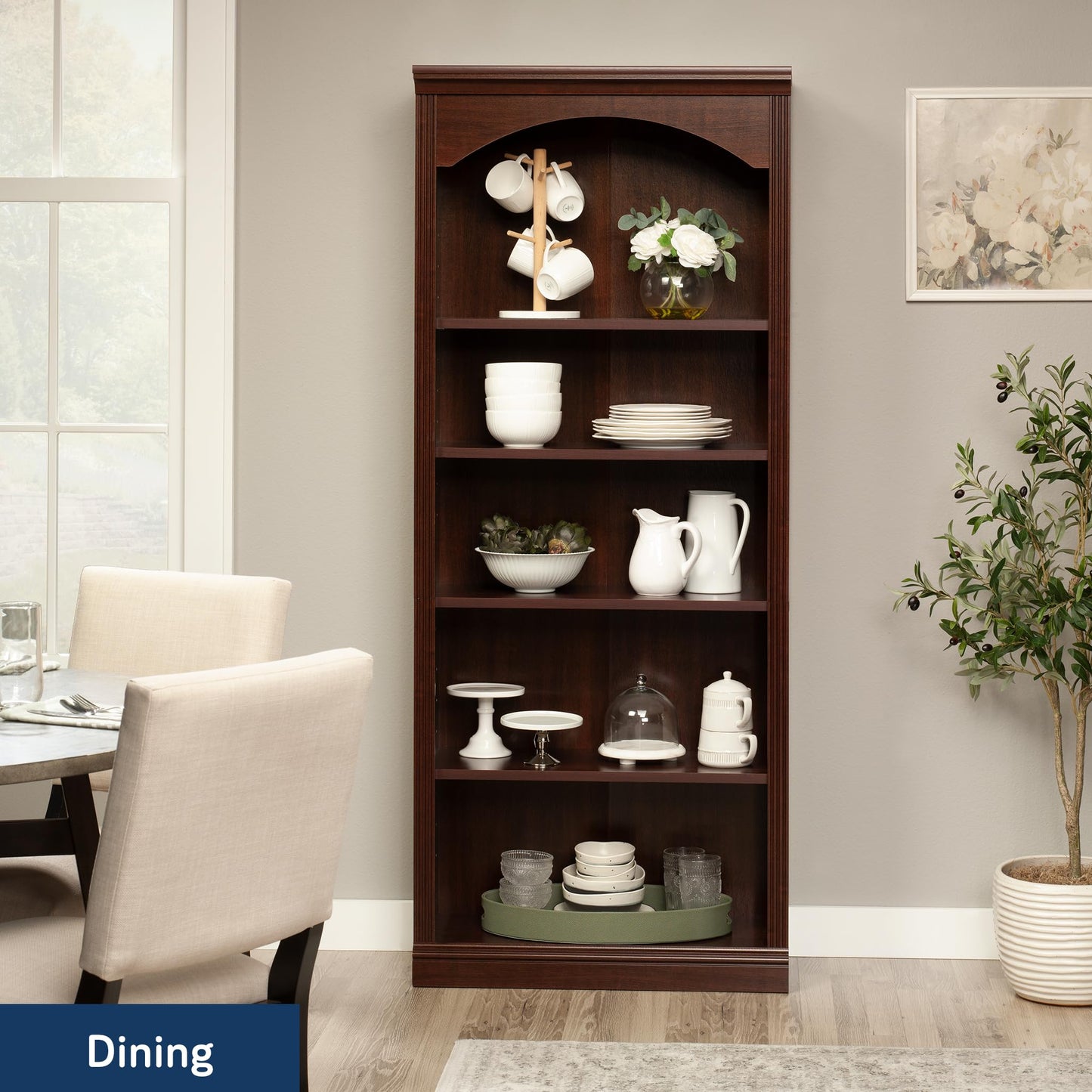 Sauder Miscellaneous Storage Bookcase, Select Cherry Finish
