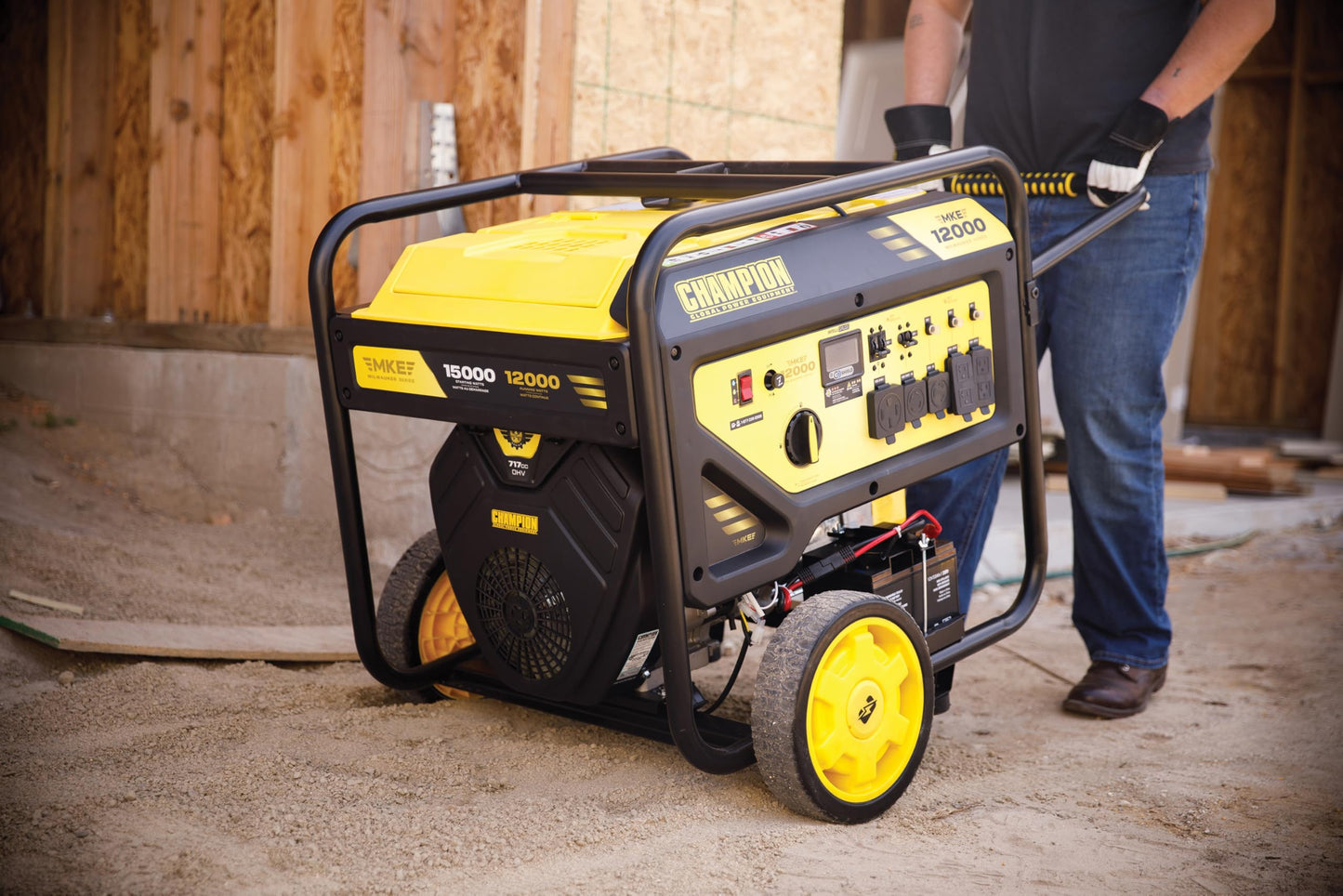 Champion Power Equipment 15,000-Watt MKE Series Portable Generator with Electric Start and Free 3-Year Warranty