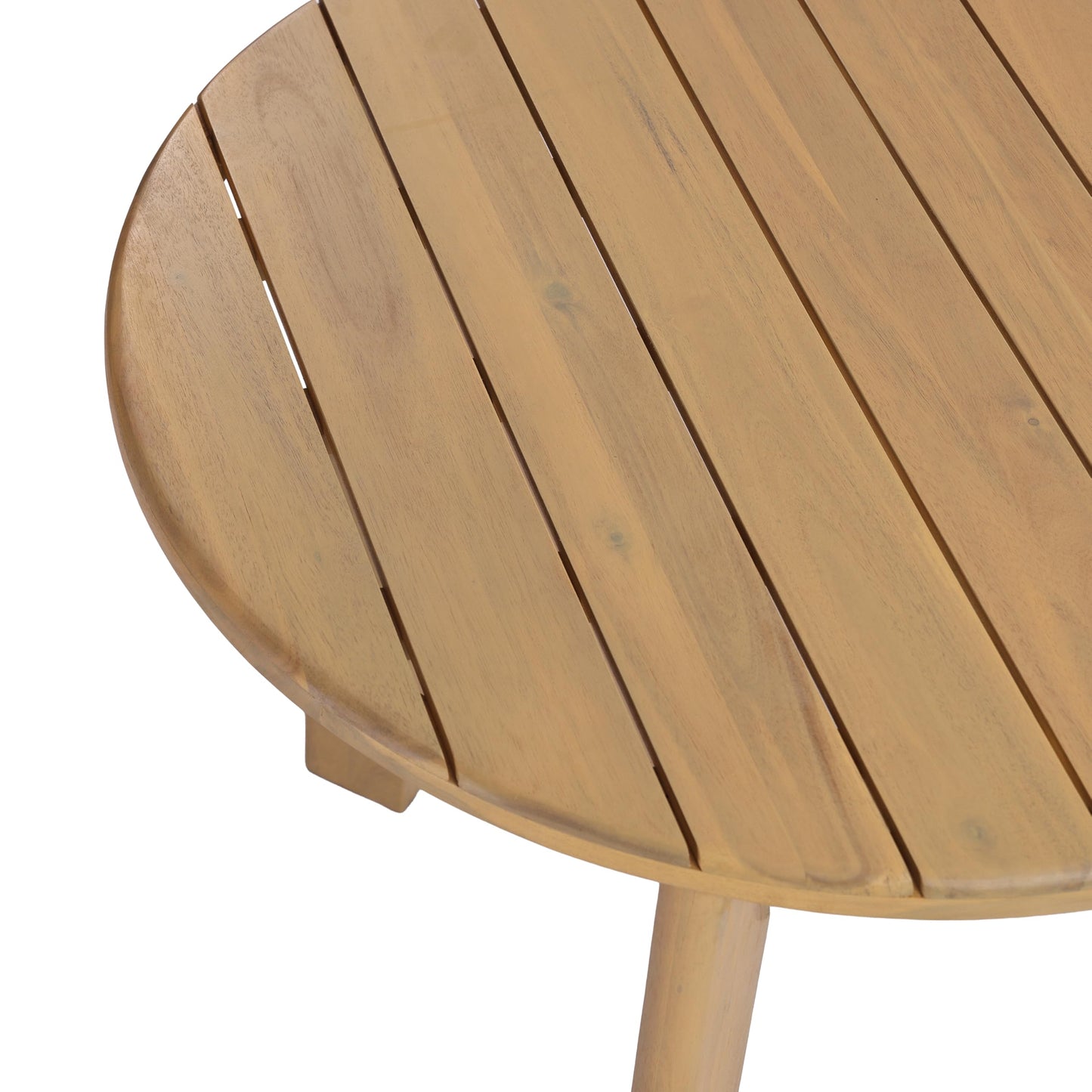 Christopher Knight Home Linda 70.67" Outdoor Dining Table, Solid Acacia Wood Patio Table for Patio Furniture Set, Modern Dining Table with Slat Panel Oval Top for Deck Garden Backyard, Light Teak