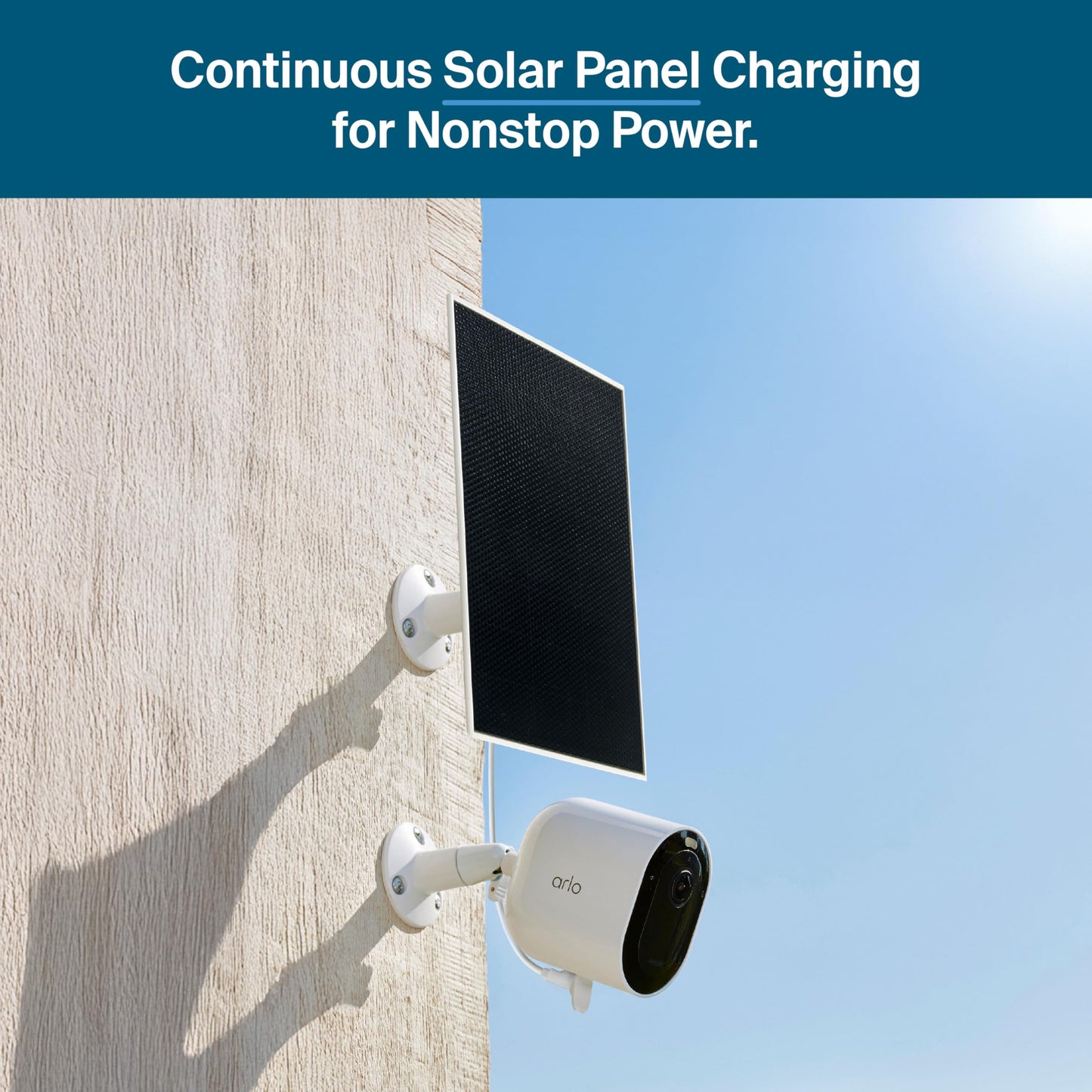 Arlo Pro Security Camera 2K HDR (6th Gen, 2025 Release) 3 Cam + 3 Solar Panels + 6 Months of Secure Plus Plan - Wireless Outdoor Camera, Battery Power, Person, Vehicle & Animal Detection, White