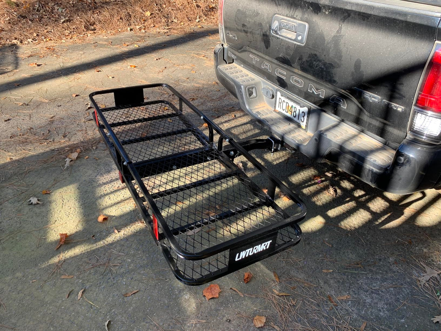 LWTURMRT 60"X21"X6" Hitch Cargo Carrier and Receiver Hitch Cargo Rack with Waterproof Cargo Bag(58"X20"X24"),Carrier Cargo Used Rust Resistant Baking Paint and Alloy Steel Material