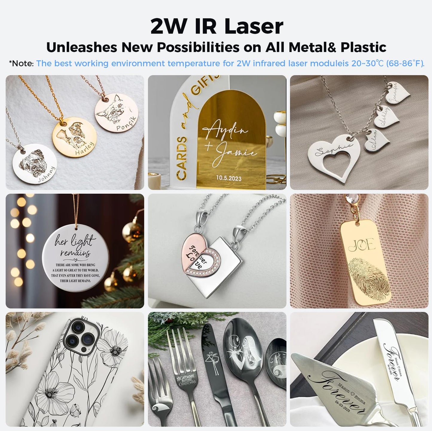 Creality 2W Infrared Laser Module, Falcon A1 Pro Replace Laser Module, High-Precision Engraving Laser for Metal, Plastic, Acrylic, Compatible Only with Falcon A1 Pro Laser Engraver
