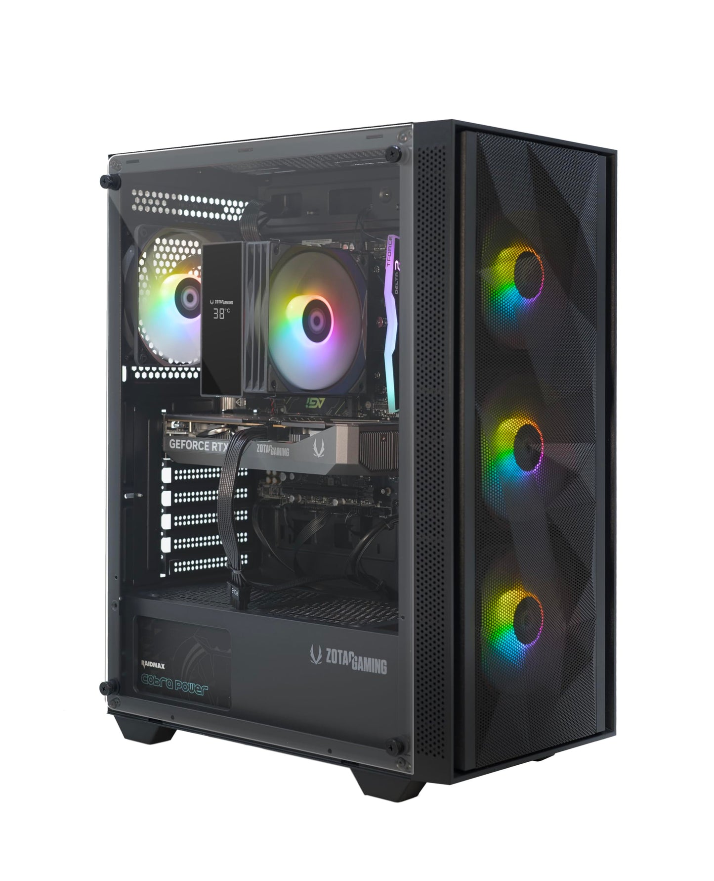 ZOTAC MEK AI-Enhanced Gaming PC Desktop Computer - NVIDIA GeForce RTX 5050, AMD Ryzen 5 5500 4.2GHz, 16GB DDR4, 1TB NVME M.2 SSD, 650W 80+ Gold PSU, WiFi 6E, Windows 11 Home