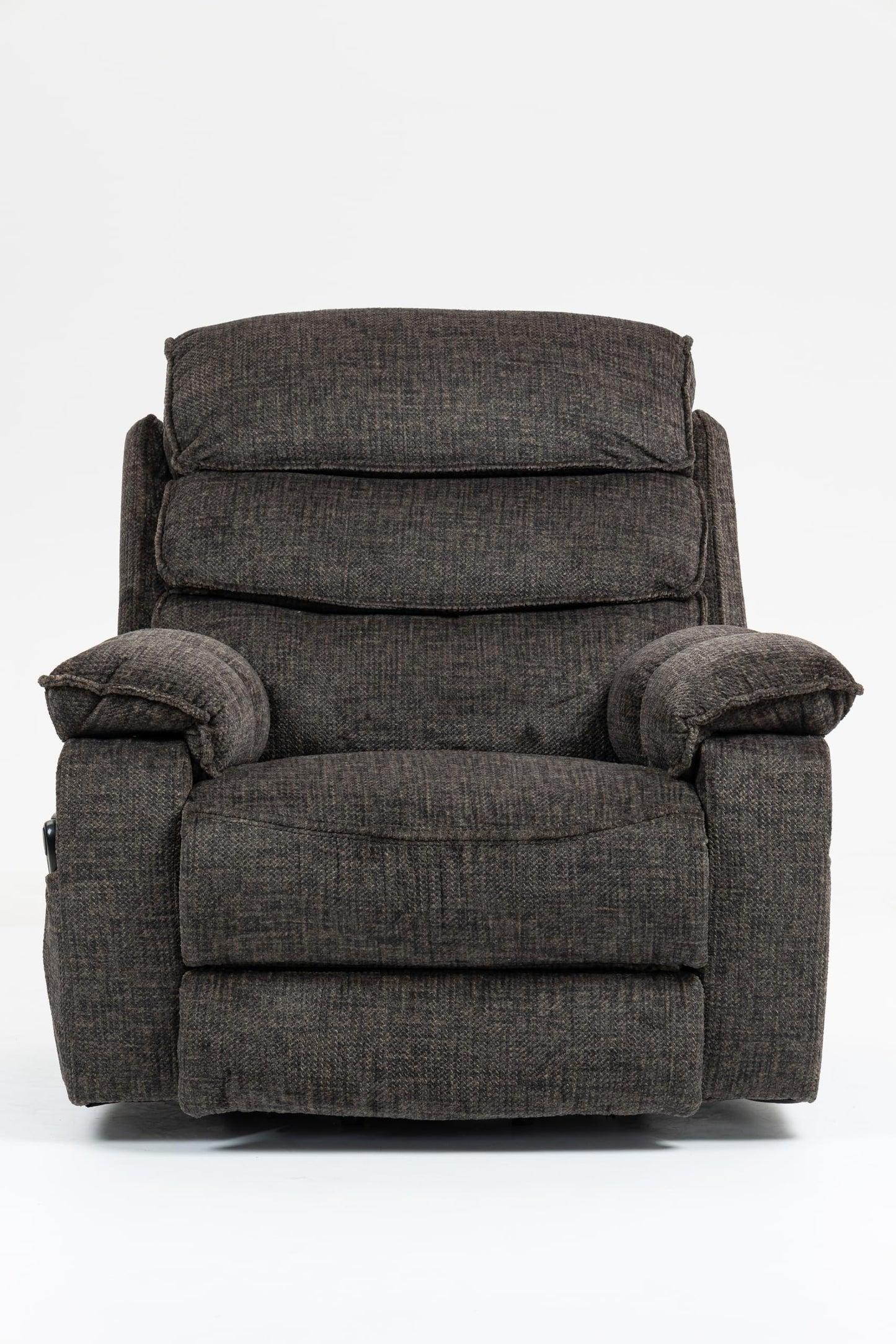 GDFStudio Lay Flat Power Lift Recliner Chair with Heat Massage Dual Motor Infinite Position Recliner USB and Type C Charging Cup Holders for Living Room Bedroom, Dark Gray