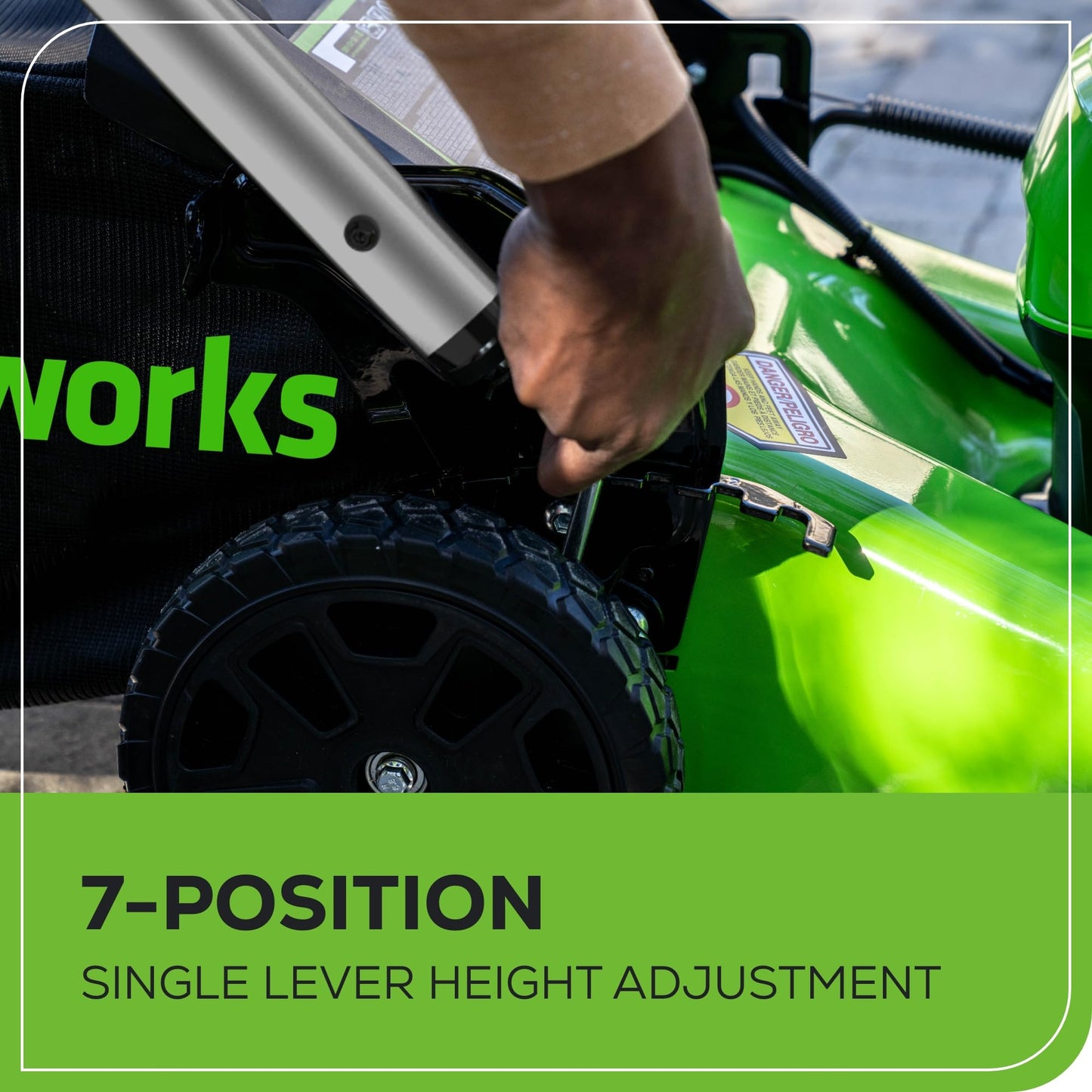 Greenworks 80V 21" Cordless Push Lawn Mower – Brushless Motor, LED Lights, 4.0Ah Battery & Rapid Charger (75+ Compatible Tools)