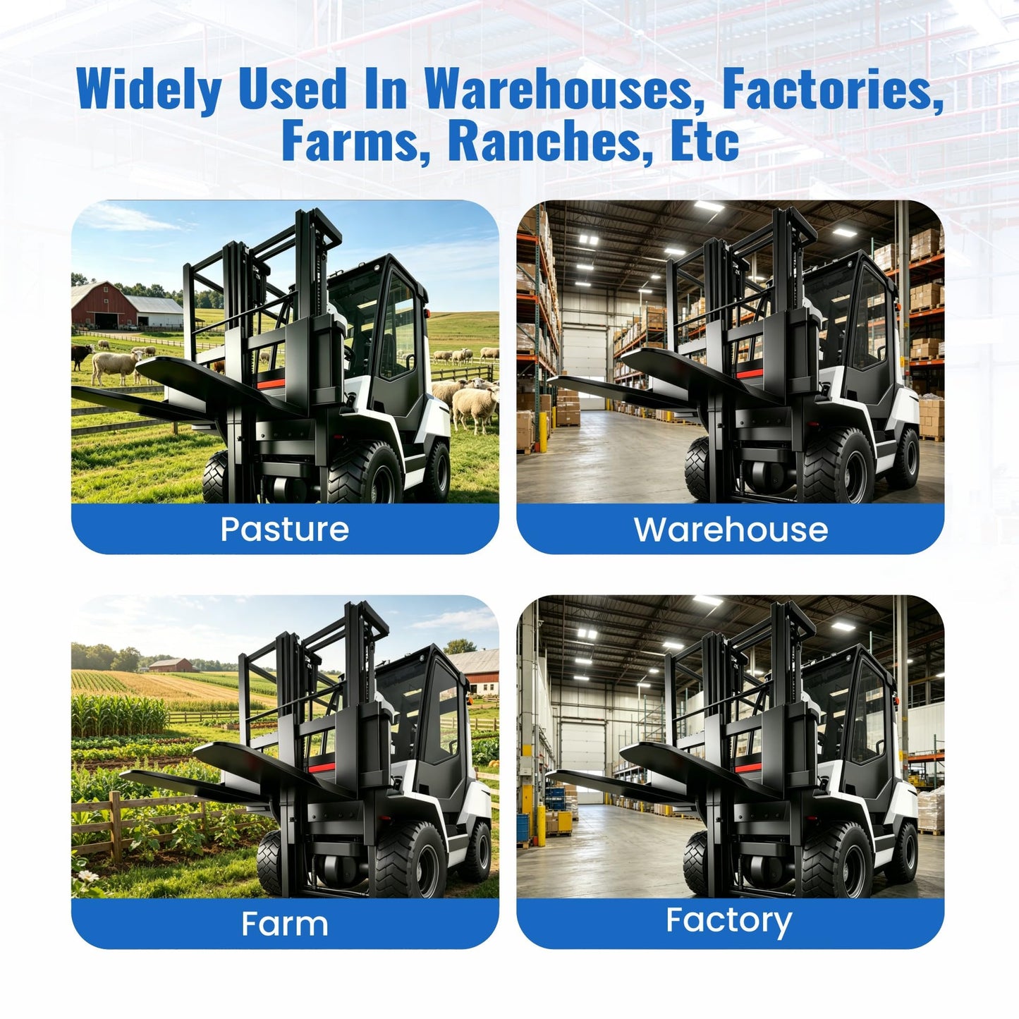Heavy Duty Forklift Lifting Hook Attachment with Ratchet Tie Down Strap