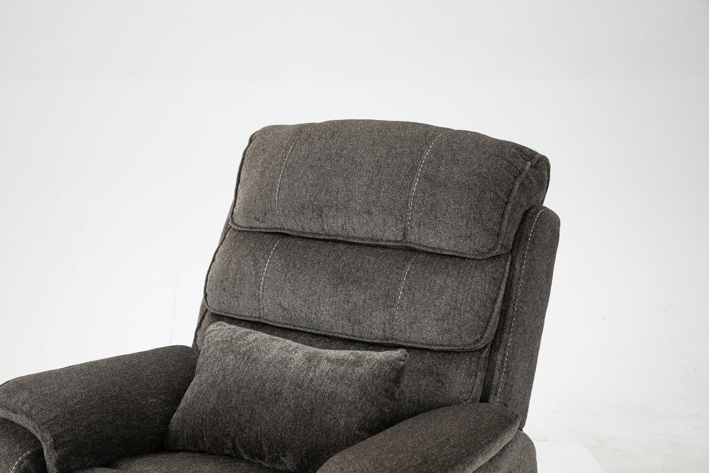 Ball & Cast Lift Recliner Chair with Sides Pockets,Lounge Relax Single Sofa W/Maximum Adjustable Tilt 180 Degrees and Multi-Function Massage & Heat,Armrests W/Cup Holder,for Living Room,Light Brown