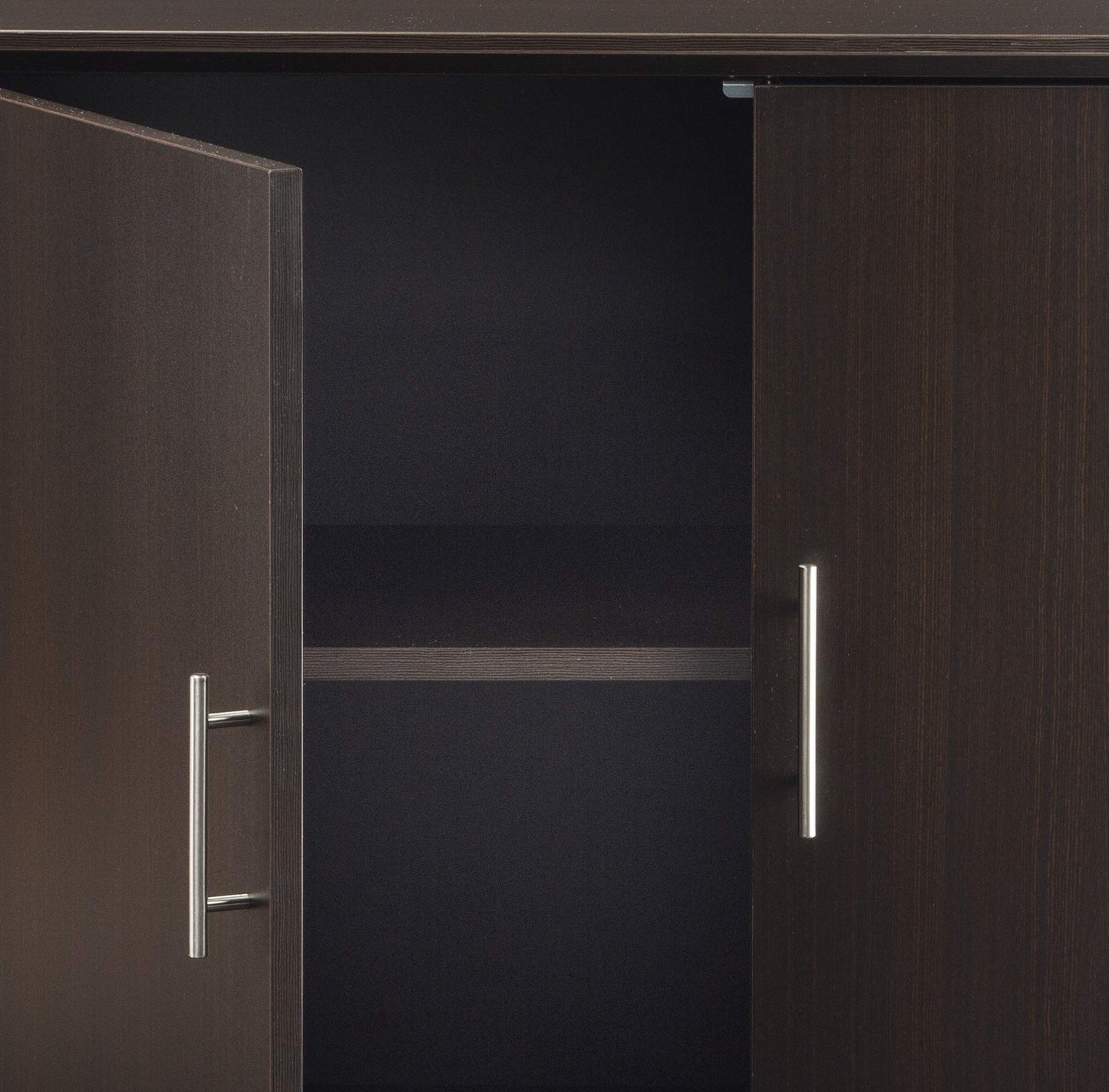 Safco MSCLDC Medina 2-Door Storage Cabinet, 36"W, Mocha Laminate
