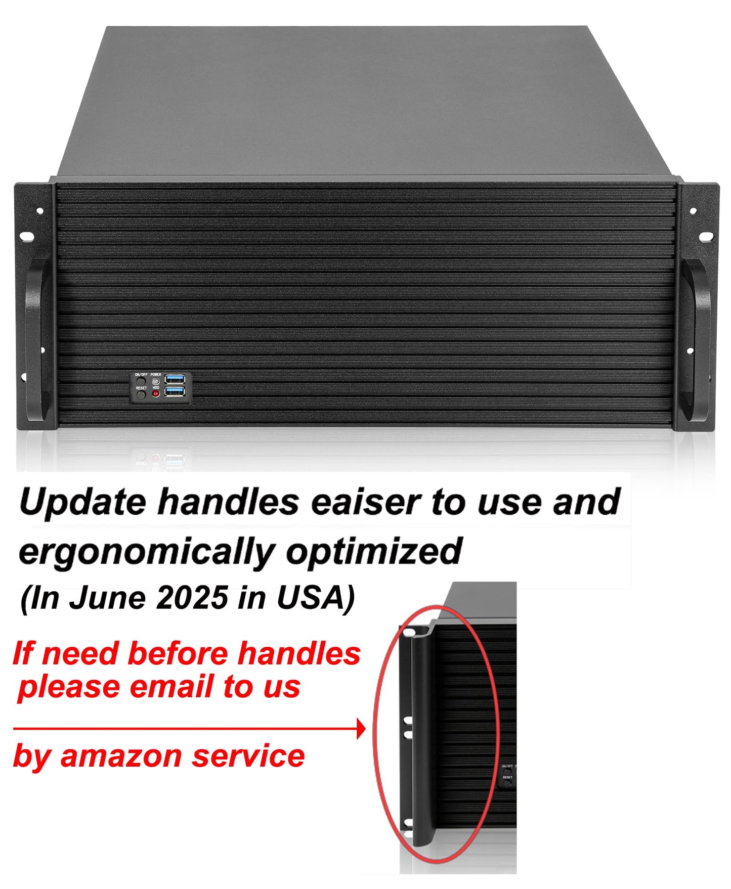 Rackchoice 4U Rackmount Server Chassis 8x3.5 + 3x3.5 or 2x3.5+2x2.5 Drive Bays EATX/ATX/MATX/Mini-itx Support