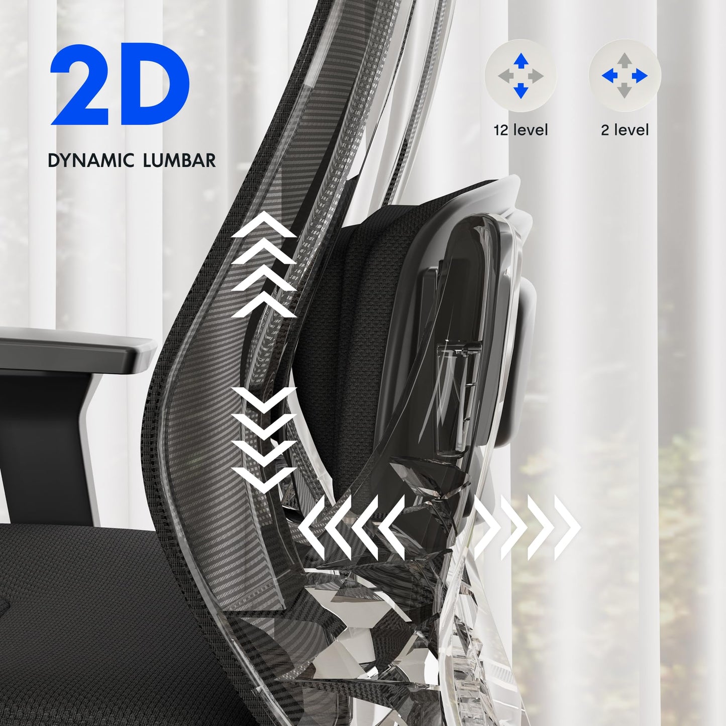 FLEXISPOT Massage Office Chair, High Back Ergonomic Desk Chair with Adjustable Headrest, 3D Armrests, 2D Lumbar Heated Shiatsu Massager, 4-Position Recline, Foam Seat, Black