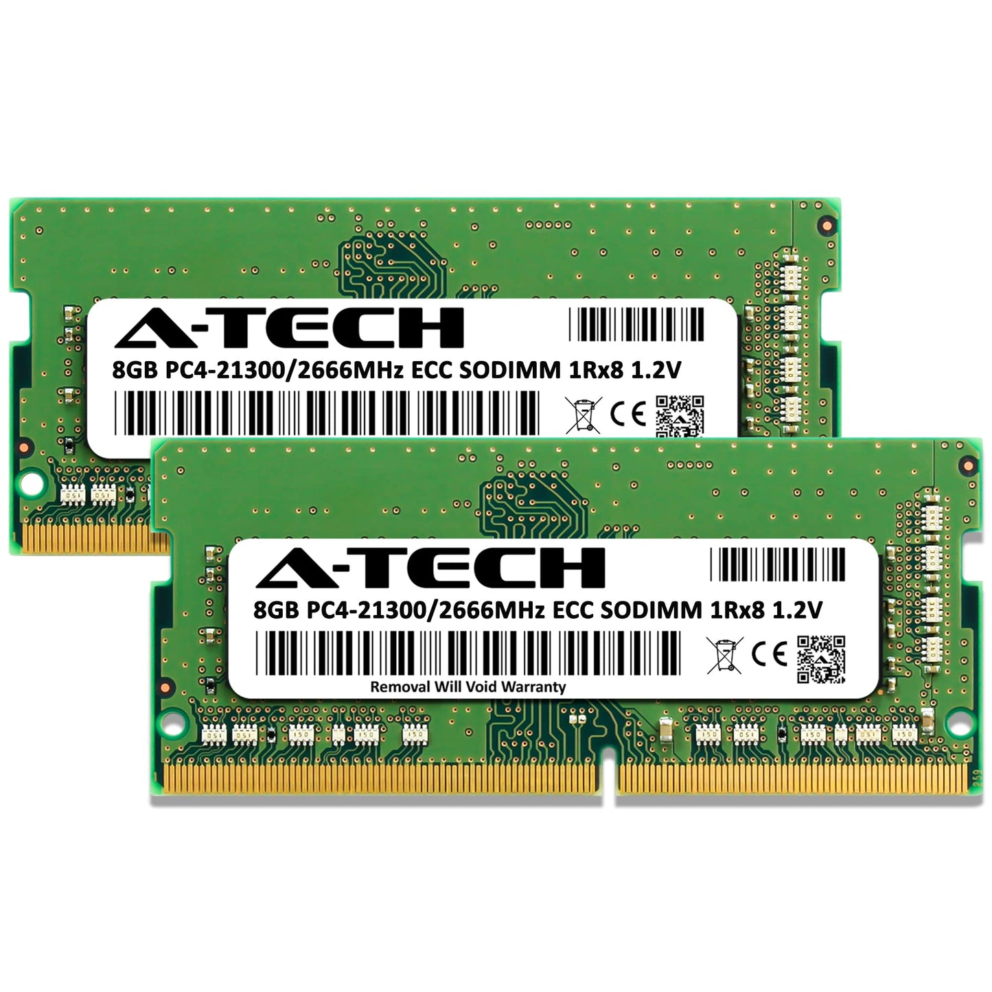A-Tech 16GB Kit (2x8GB) RAM for Synology RackStation RS1221RP+ NAS | DDR4 2666MHz PC4-21300 ECC SODIMM 1Rx8 1.2V 260-Pin Memory Upgrade