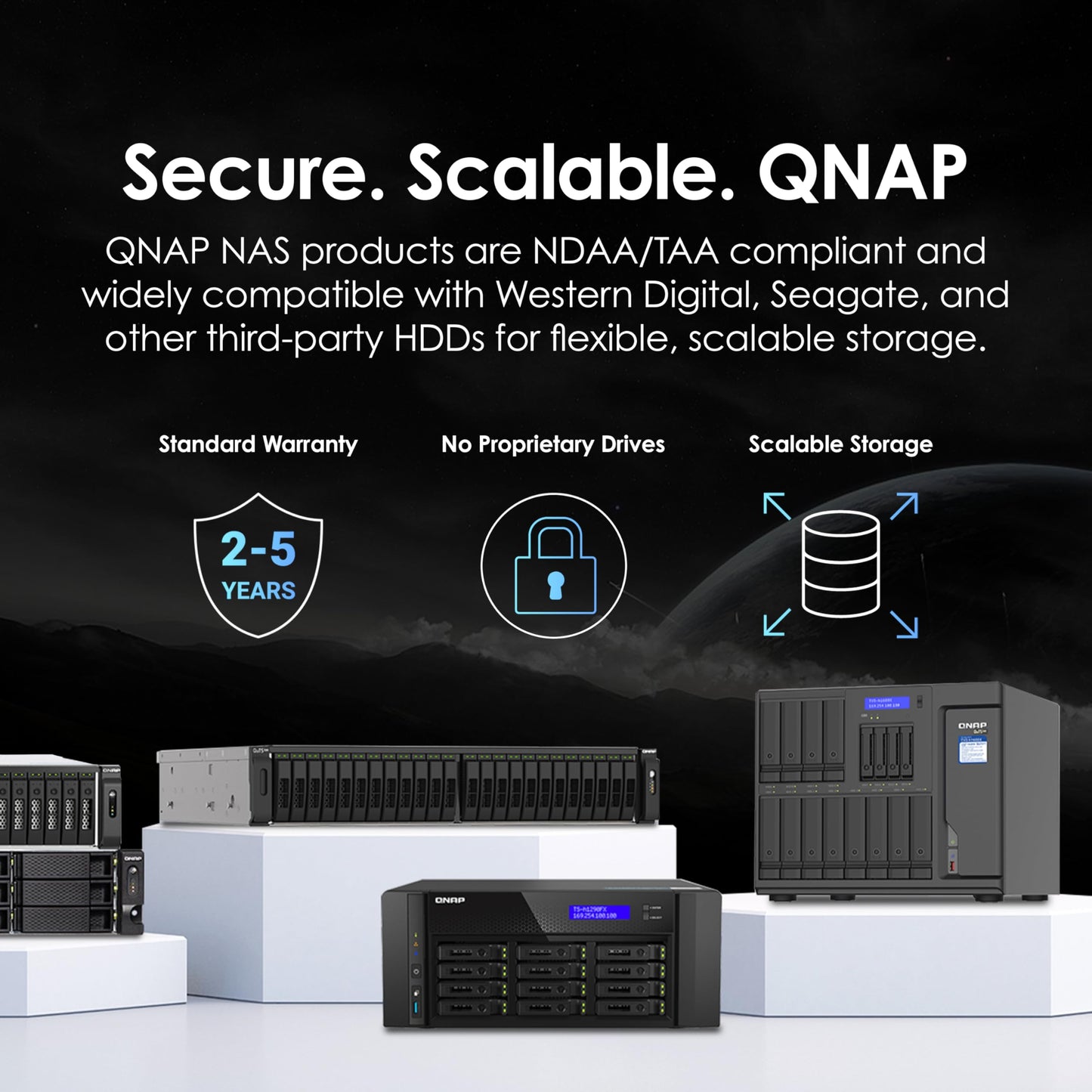 QNAP TS-h973AX-32G 9-Bay QuTS Hero NAS with 10GbE/2.5GbE Connectivity