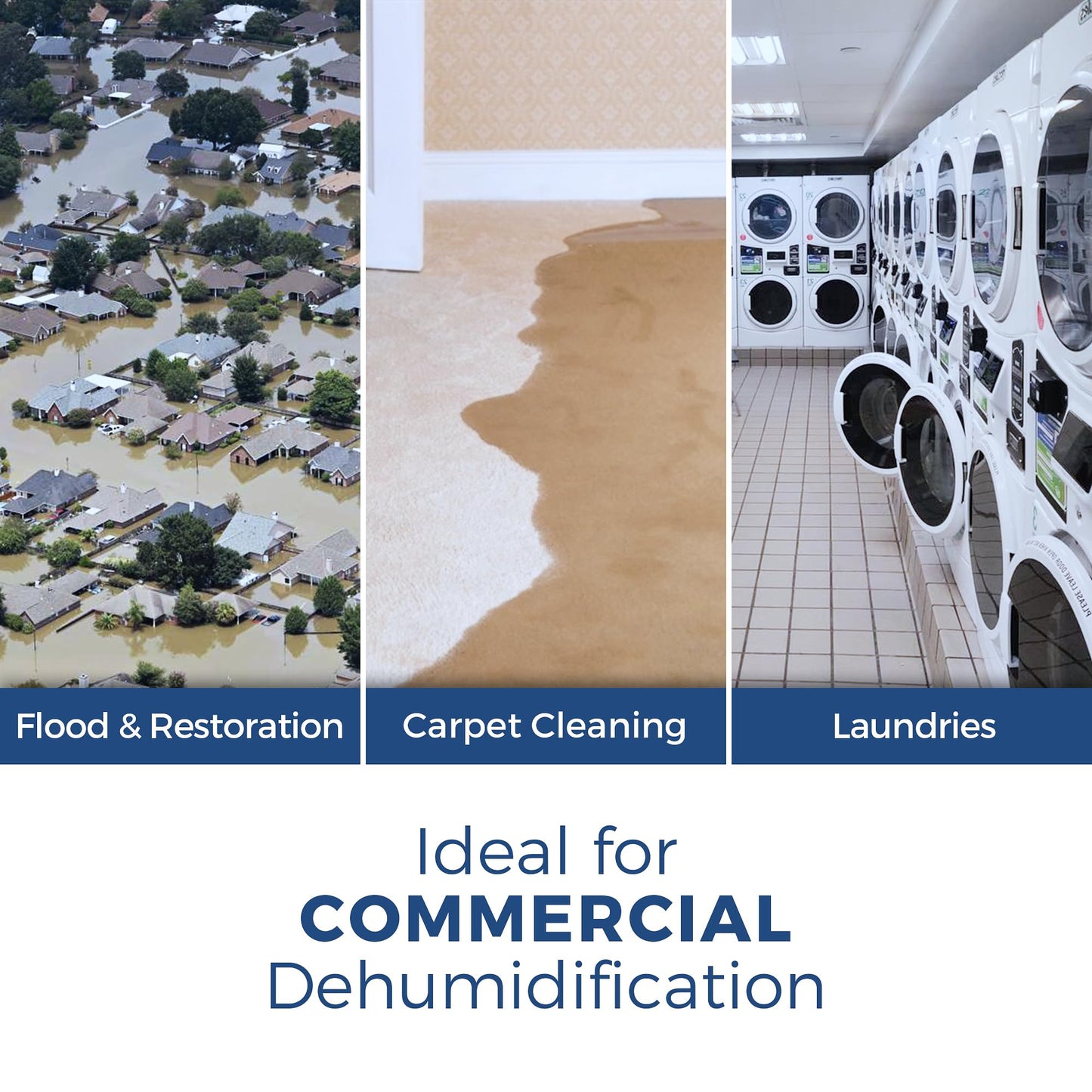 ALORAIR Commercial Dehumidifier 113 Pint, with drain Hose for Crawl Spaces, Basements, Industry Water Damage Unit, Compact, Portable, Auto Defrost, Memory Starting, 6 Years Warranty, Sentinel HD55
