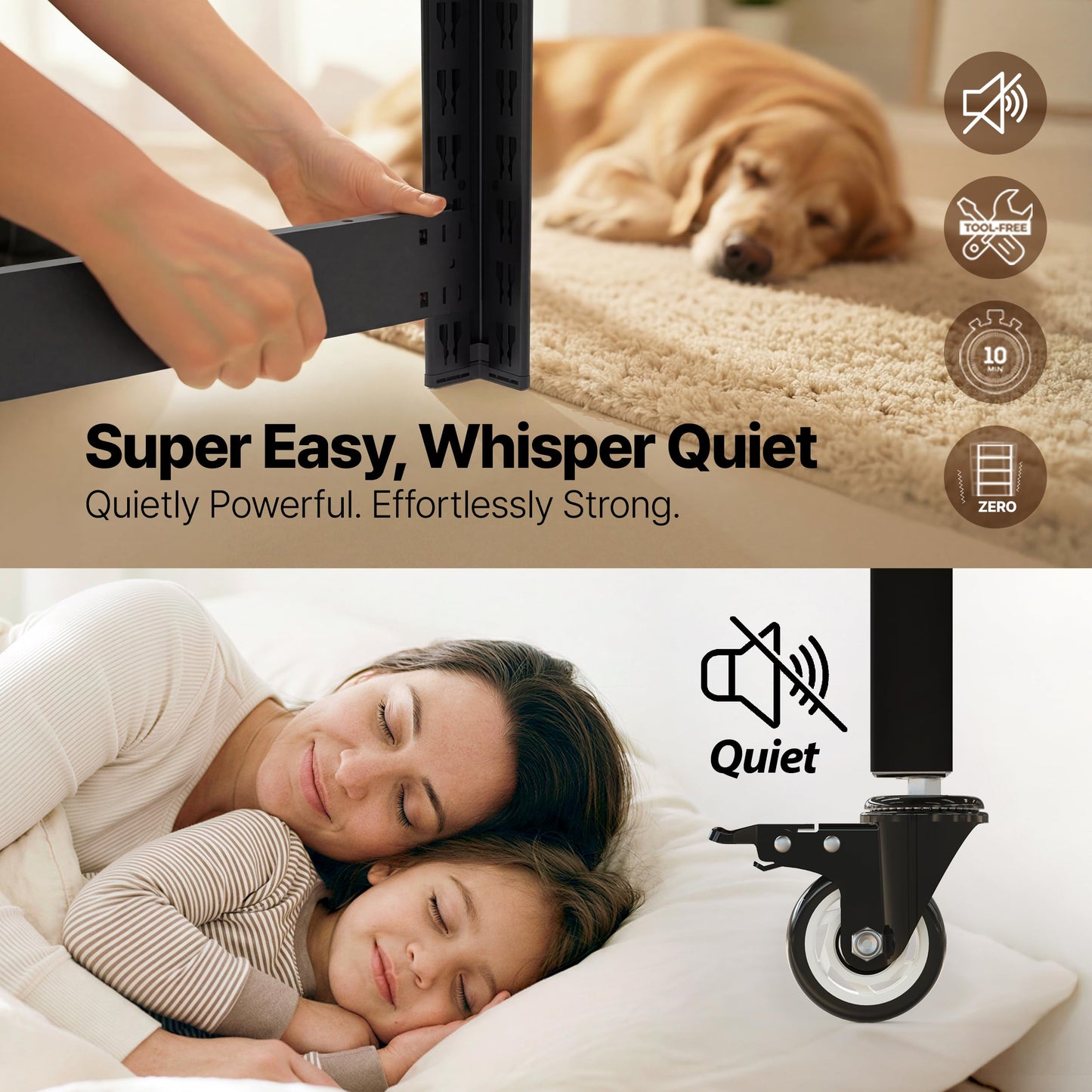 HOMEDANT House 48.1" 5-Tier Metal Rolling Cart Shelf Rack Casters Heavy Duty Laminated Wheel Shelving Unit Adjustable Utility Storage Shelves Shelf Kitchen Garage Black 1Pack