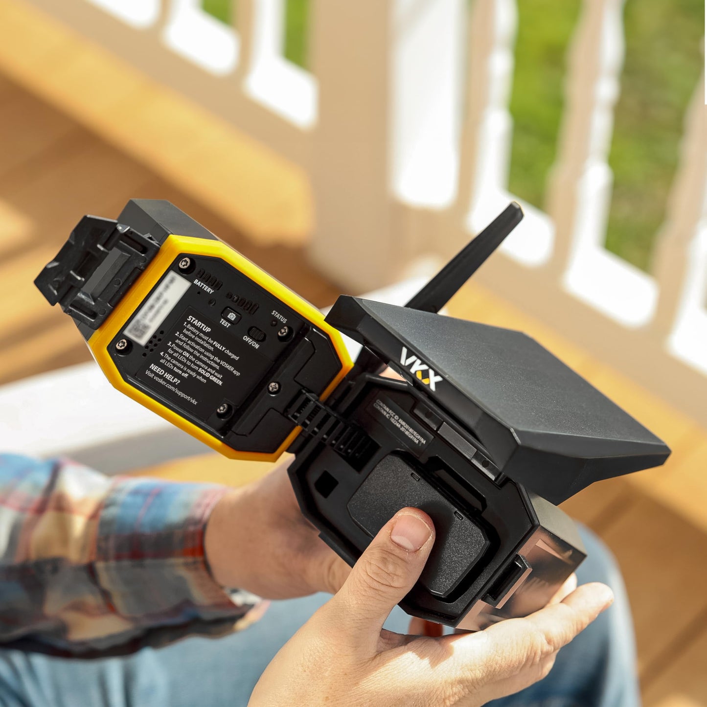 Vosker VKX Solar Powered 4G-LTE Outdoor Cellular Security Camera - No WiFi Needed, Motion Activated, Night Vision, SIM Card Included, IP65 Weather-Resistant, Photos & 15s Video Requests (2 Pack)