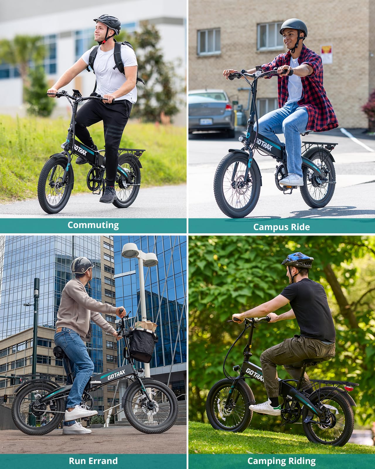 Gotrax R1 20" Folding Electric Bike with 40 Miles (Pedal-assist1) by 48V Battery, 20Mph Power by 350W, Weighs Only 45lbs, LCD Display & 5 Pedal-Assist Levels, Suitable for Leisure Riding&Commuting WHI