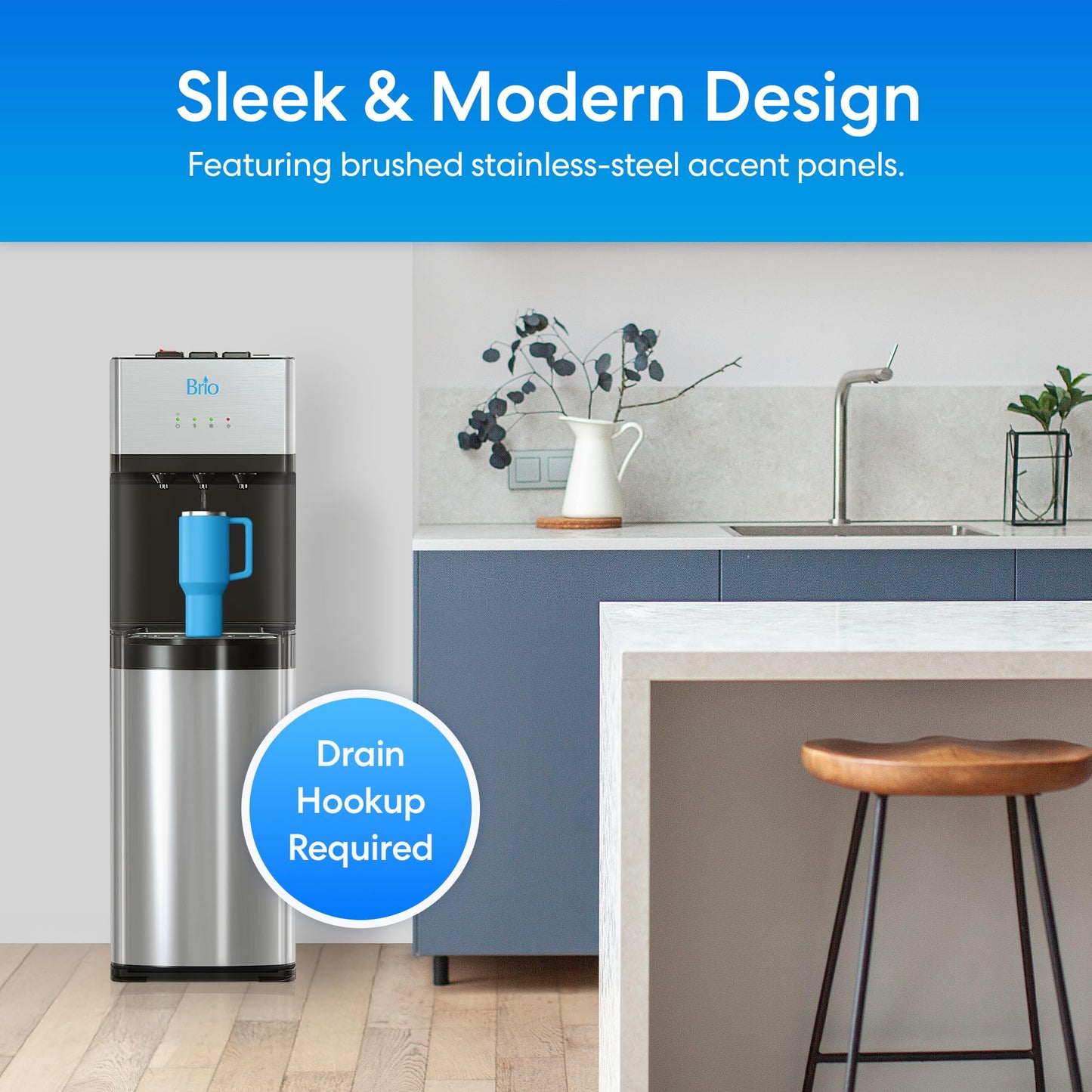 Brio 500 Series Bottle-Less Water Cooler Water Dispenser
