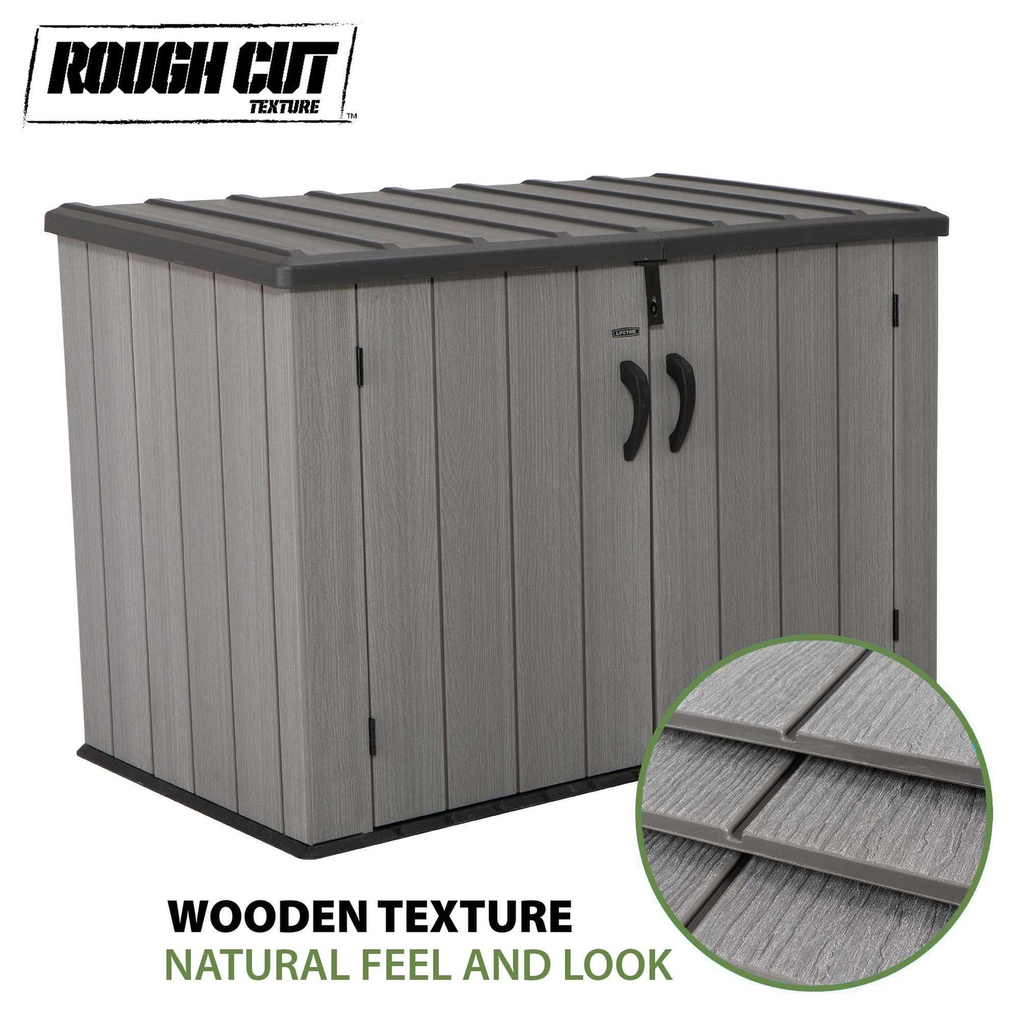 Lifetime Horizontal Outdoor Storage Shed, 75 Cu. Ft. Capacity