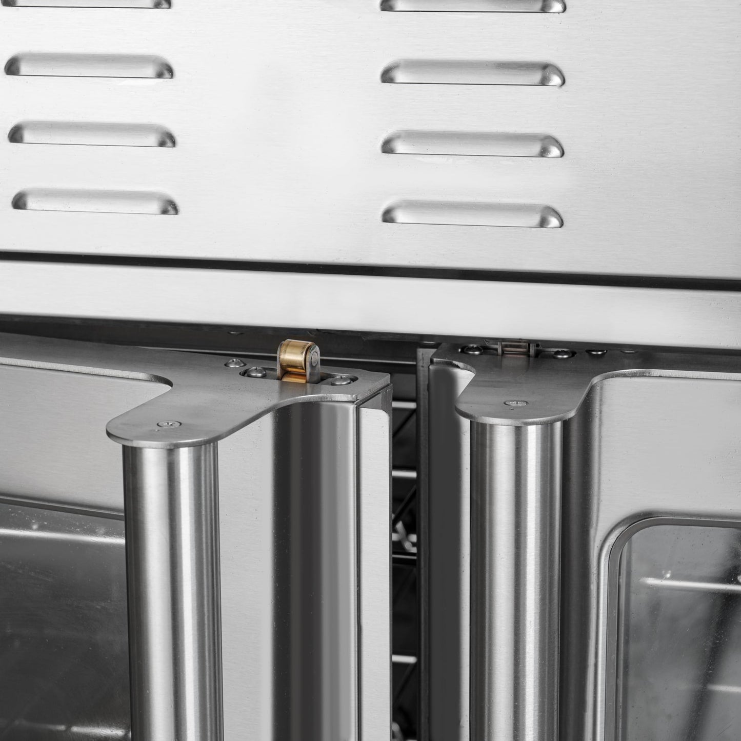 KoolMore 38 in. Full-Size Double Commercial Natural Gas Convection Oven 108,000 BTU With Stacking Kit in Stainless-Steel (KM-DCCO54-NG)