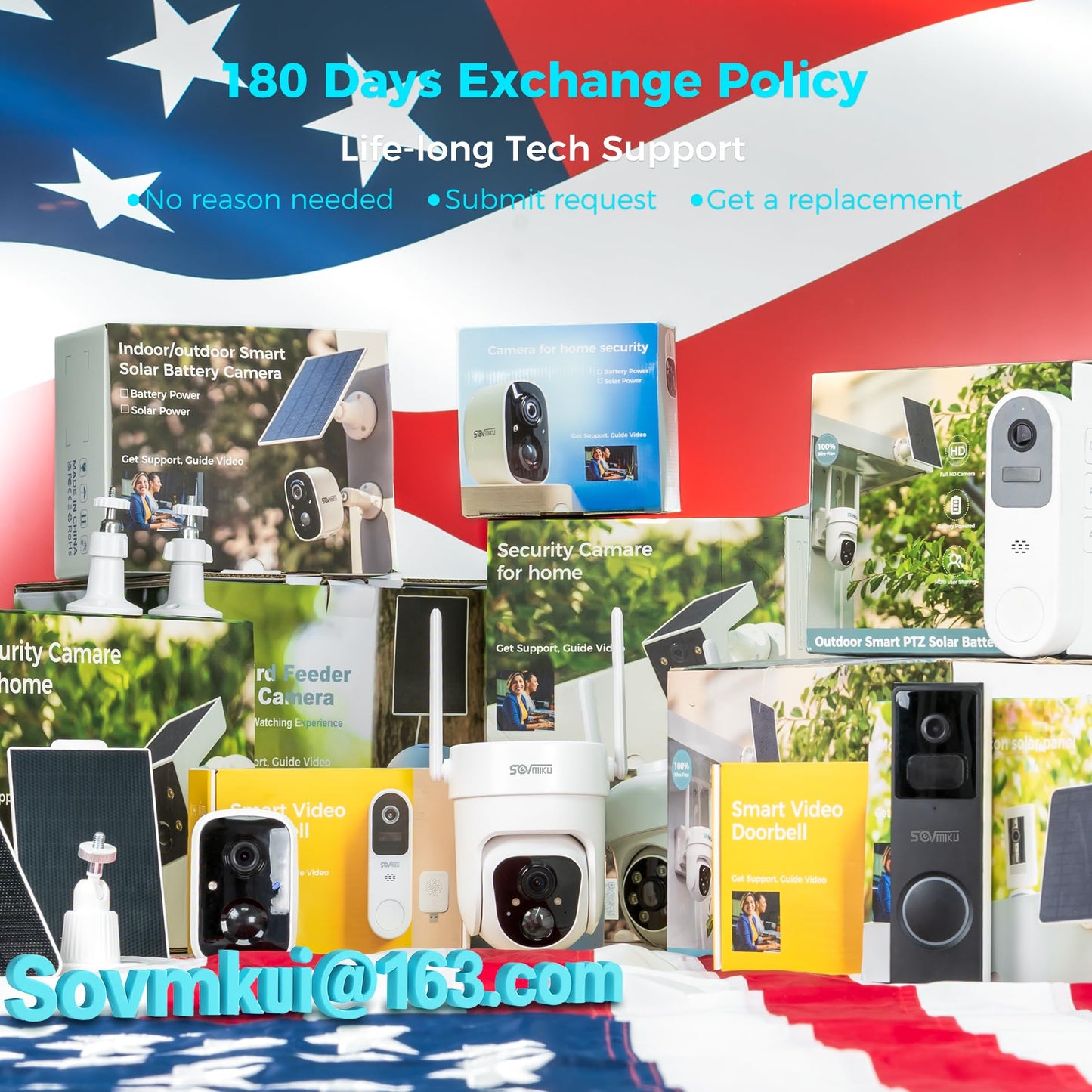 Vicohome 4QB 2K AI Solar Security Camera Wireless Outdoor, Battery Powered Cam, Color Night Vision, Two Way Audio, Motion Detection, Easy to Setup, Audible Flashlight Siren 180 Days Exchange Policy
