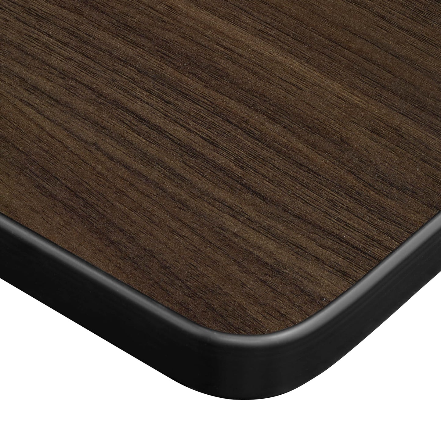 Regency Kee 48 x 24 in. Mobile Training Seminar Table- Neo Walnut Top, Black Legs