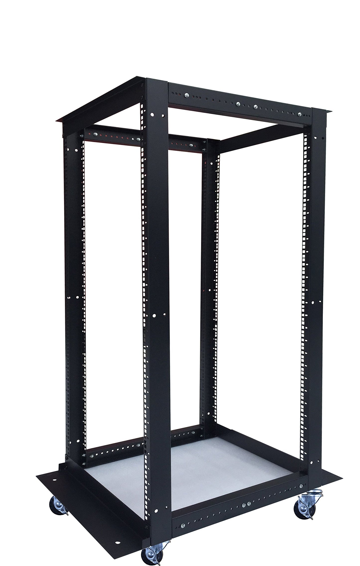 Sysracks 18U 4 Post Open Frame 19 inch Network Server Rack Relay Cabinet Adjustable Depth 24"-37"