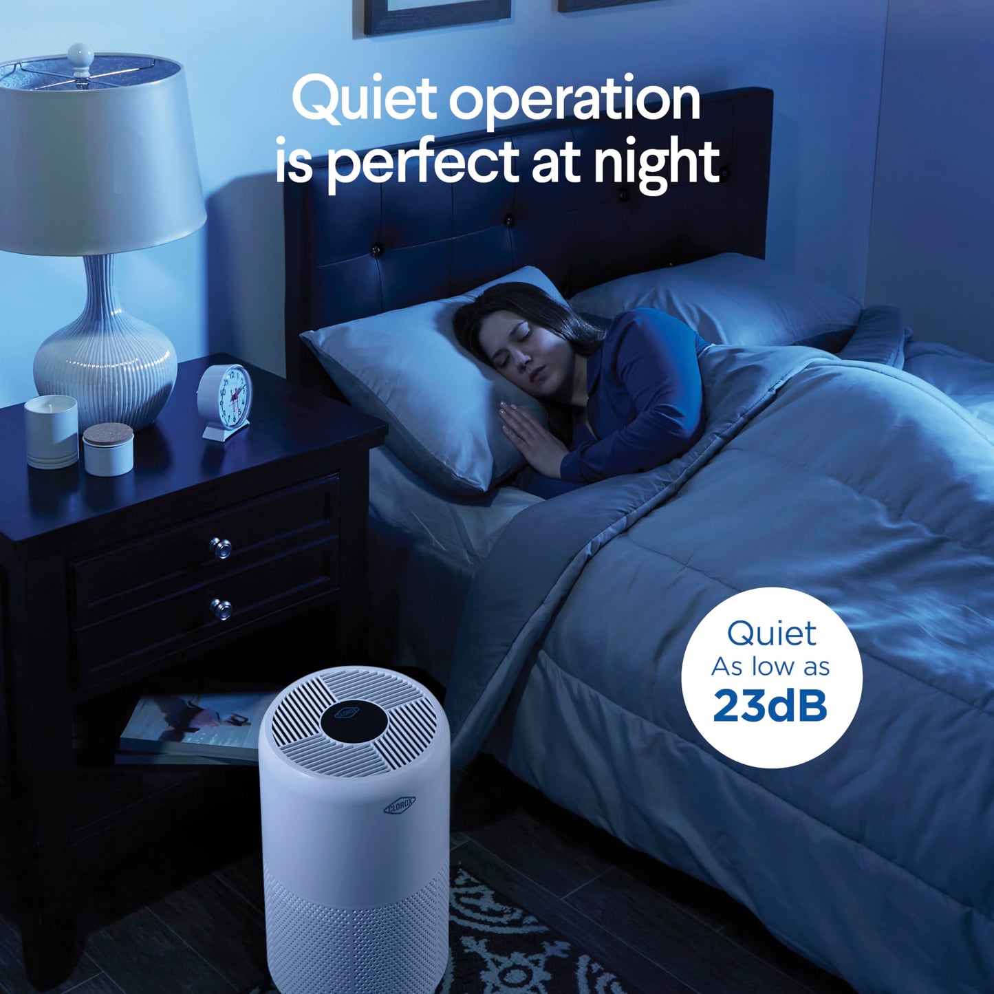 Clorox Turbo Air Purifiers for Home, True HEPA Filter, Quickly Cleans Large Rooms Up to 1,650 Sq Ft, Reduces 99.9% of Mold, Viruses, Wildfire Smoke, Allergens, Pet Allergies, Dust, Whisper Quiet