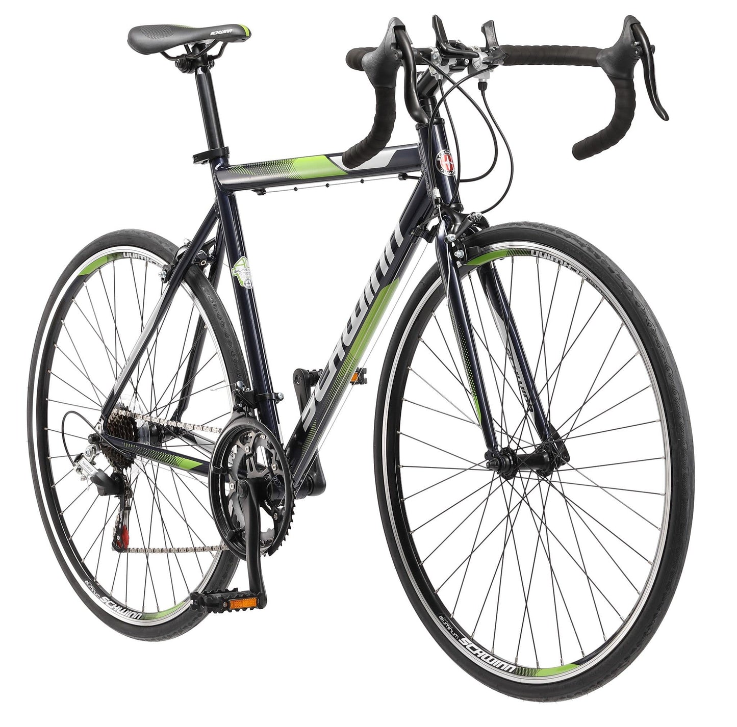Schwinn Volare 1300 Road Bike, 700c Mens and Womens Bike, 14-Speed Drop Bar Road Bicycle, Aluminum Frame, Sport Tires, Fitness Seat, Alloy Caliper Brakes, Adult Bicycle